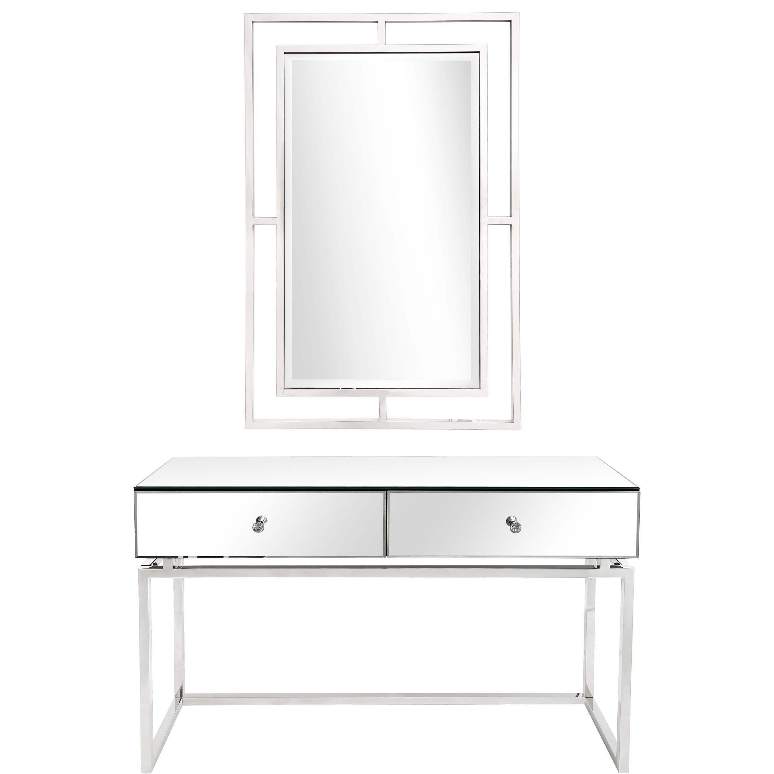  Camden Isle Addison Wall Mirror and Console Table - Mirror - Bonton