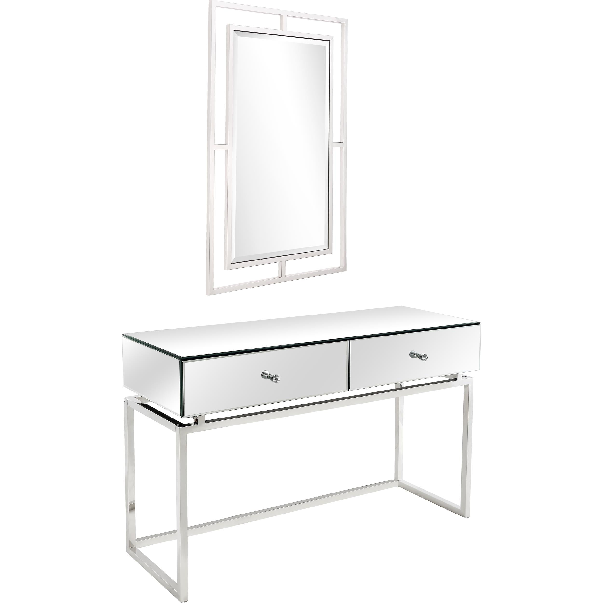  Camden Isle Addison Wall Mirror and Console Table - Mirror - Bonton