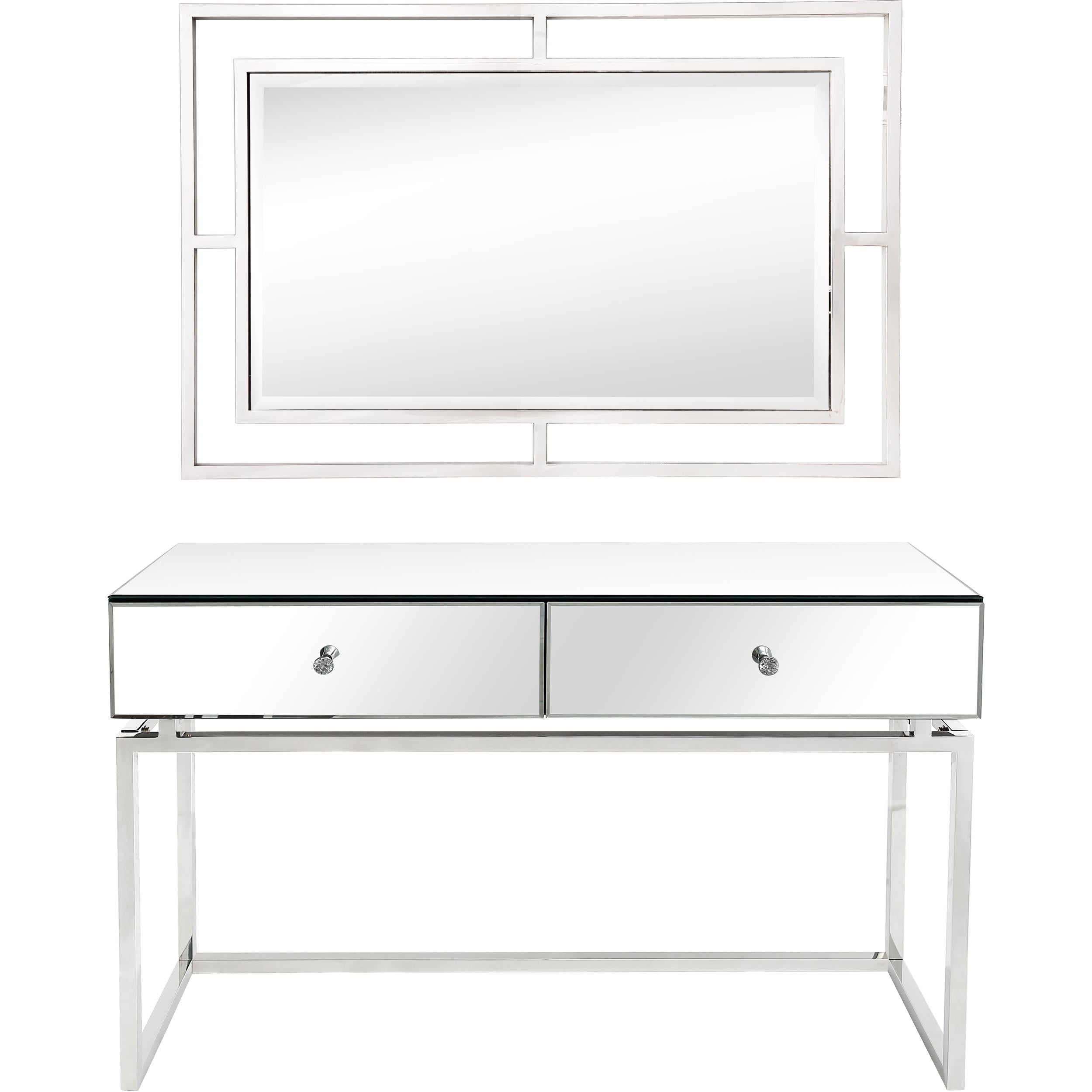  Camden Isle Addison Wall Mirror and Console Table - Mirror - Bonton
