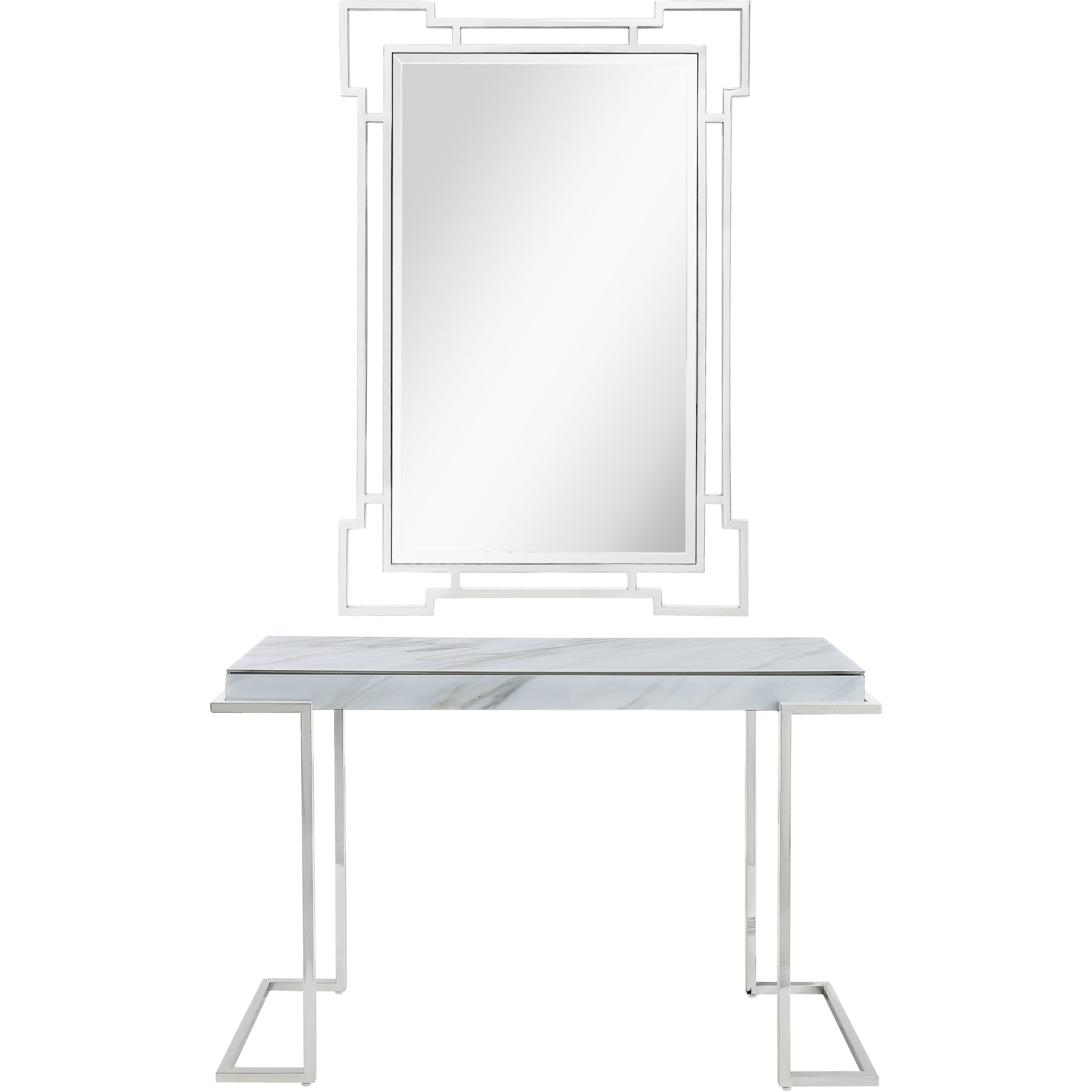  Camden Isle Aldon Wall Mirror and Console Table - Mirror - Bonton