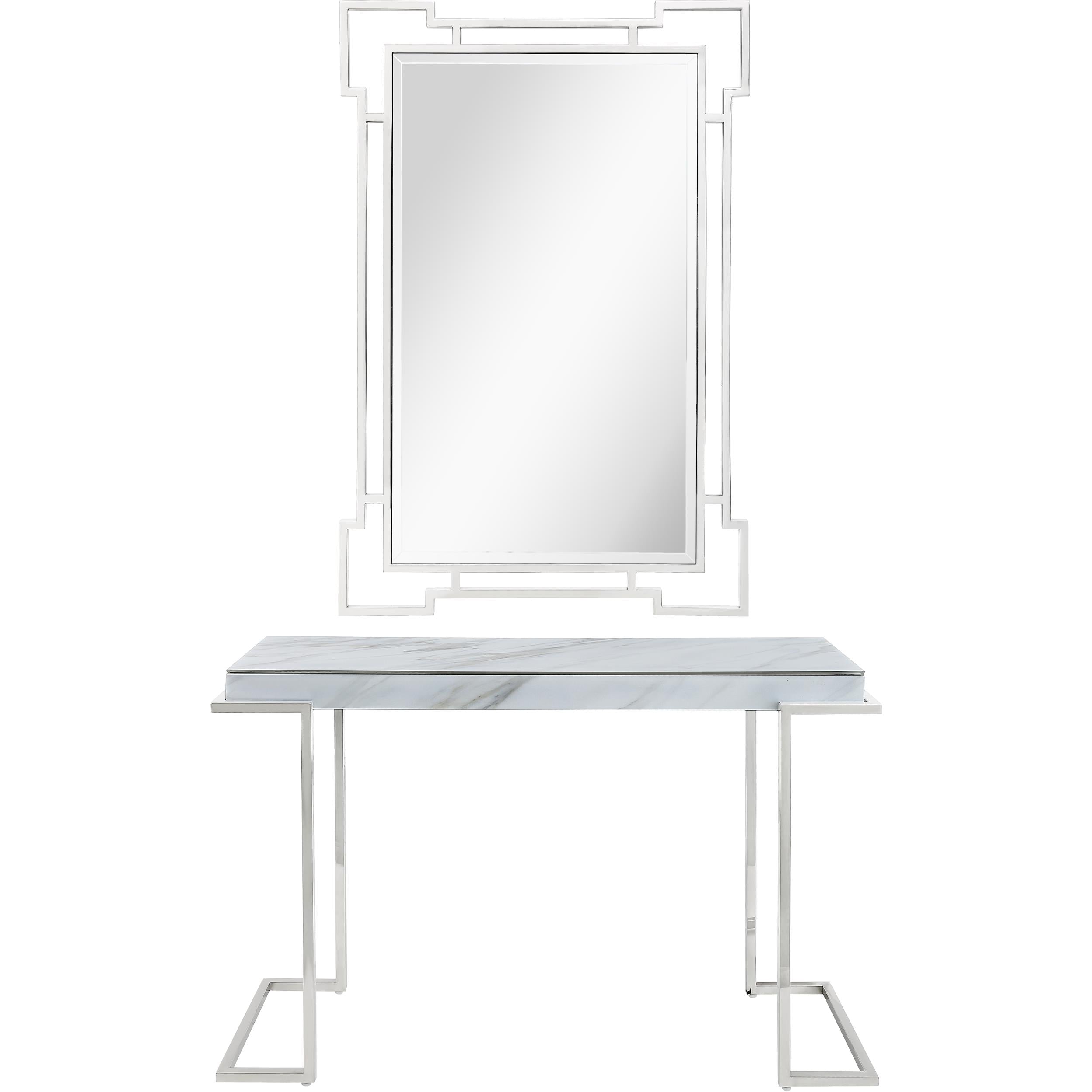  Camden Isle Aldon Wall Mirror and Console Table - Mirror - Bonton