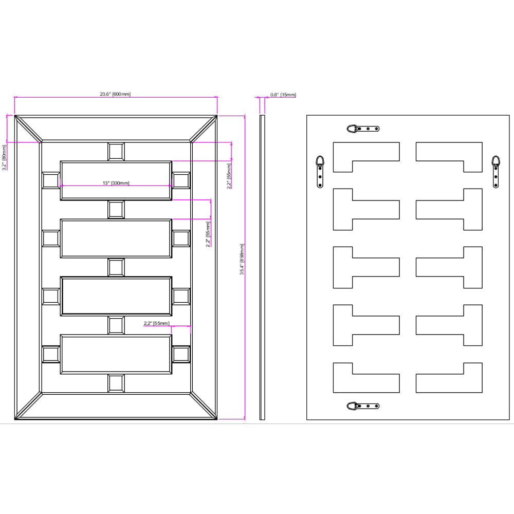  Camden Isle United Wall Mirror - Default Title - Bonton