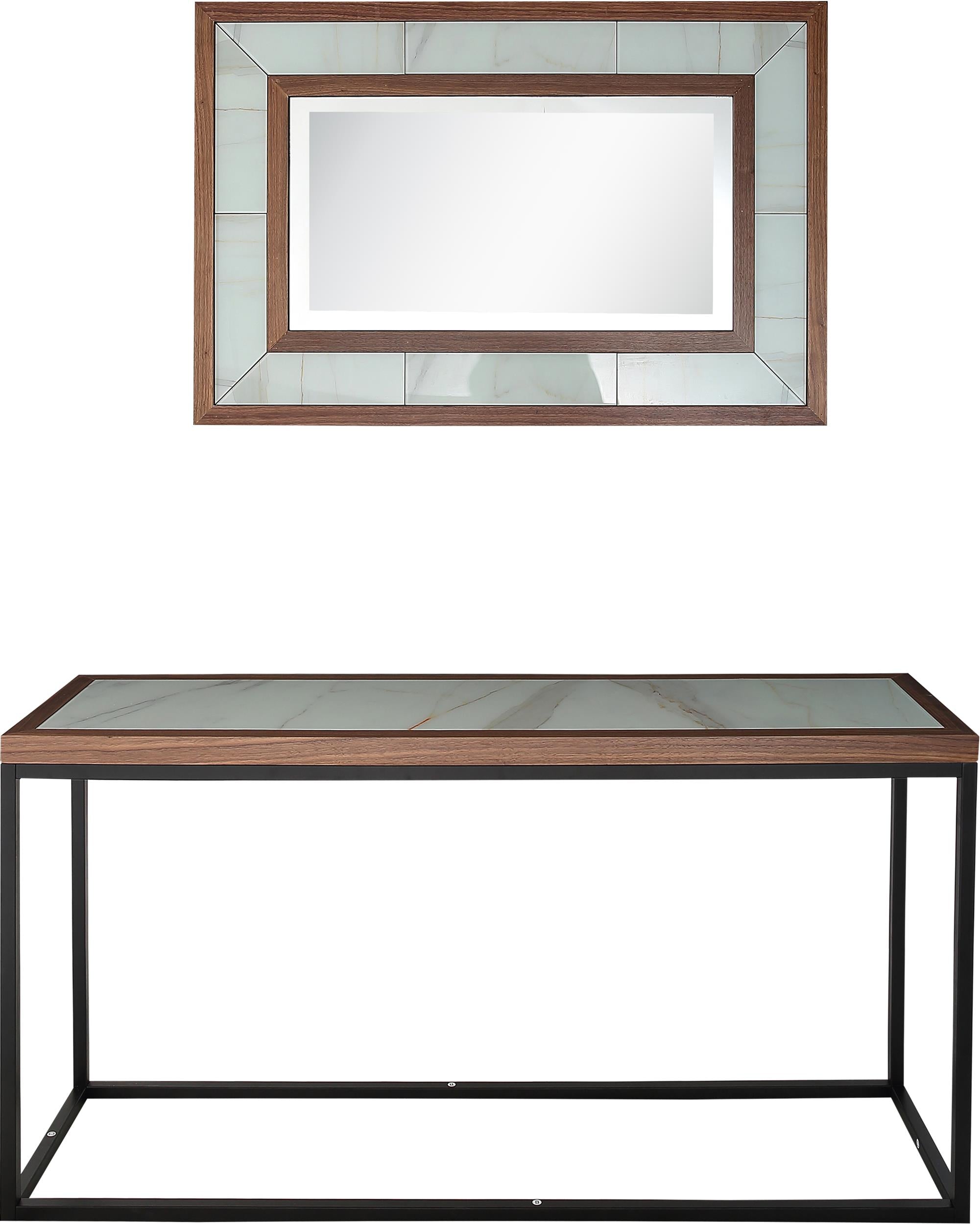  Camden Isle Riley Wall Mirror and Console Table - Mirror - Bonton