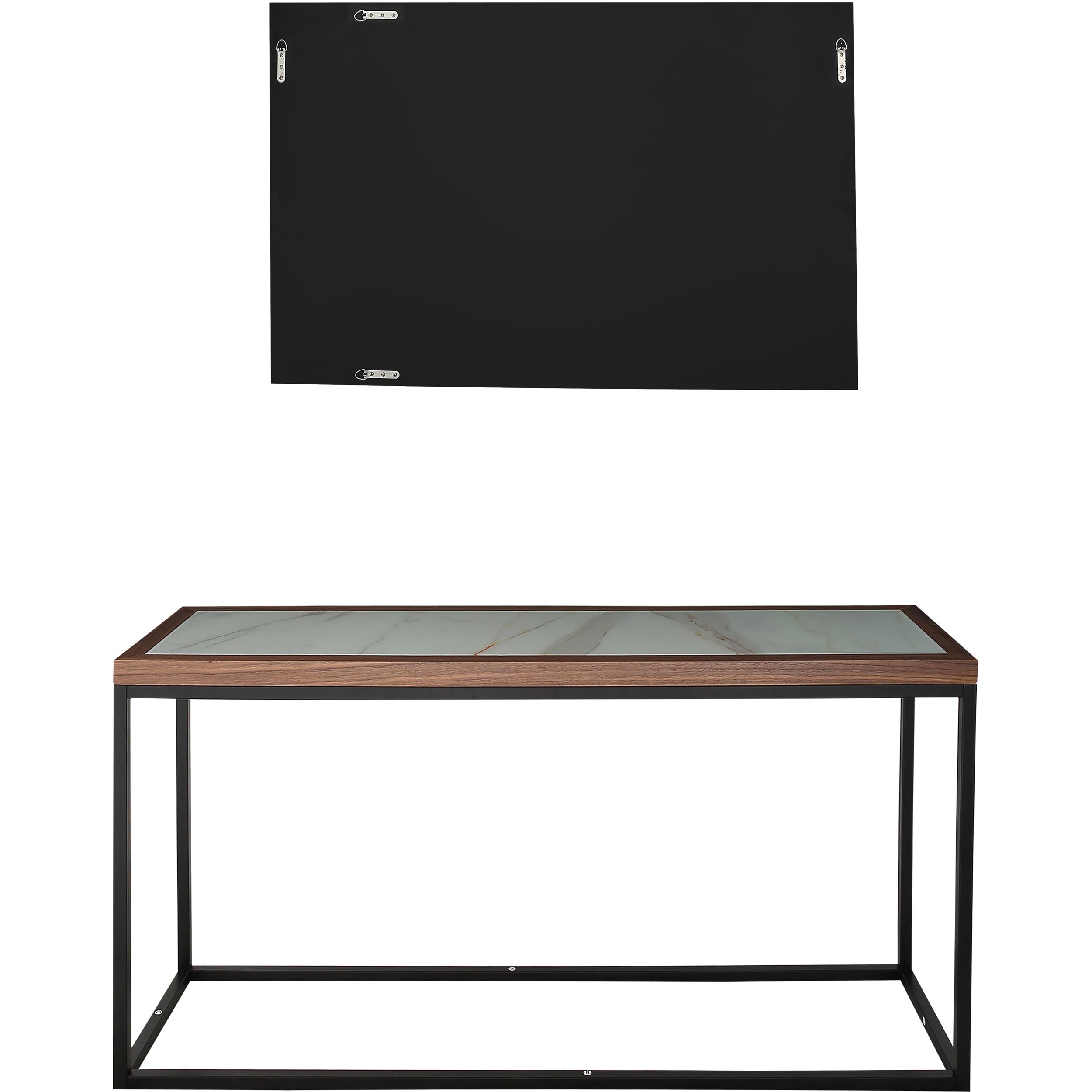  Camden Isle Riley Wall Mirror and Console Table - Mirror - Bonton