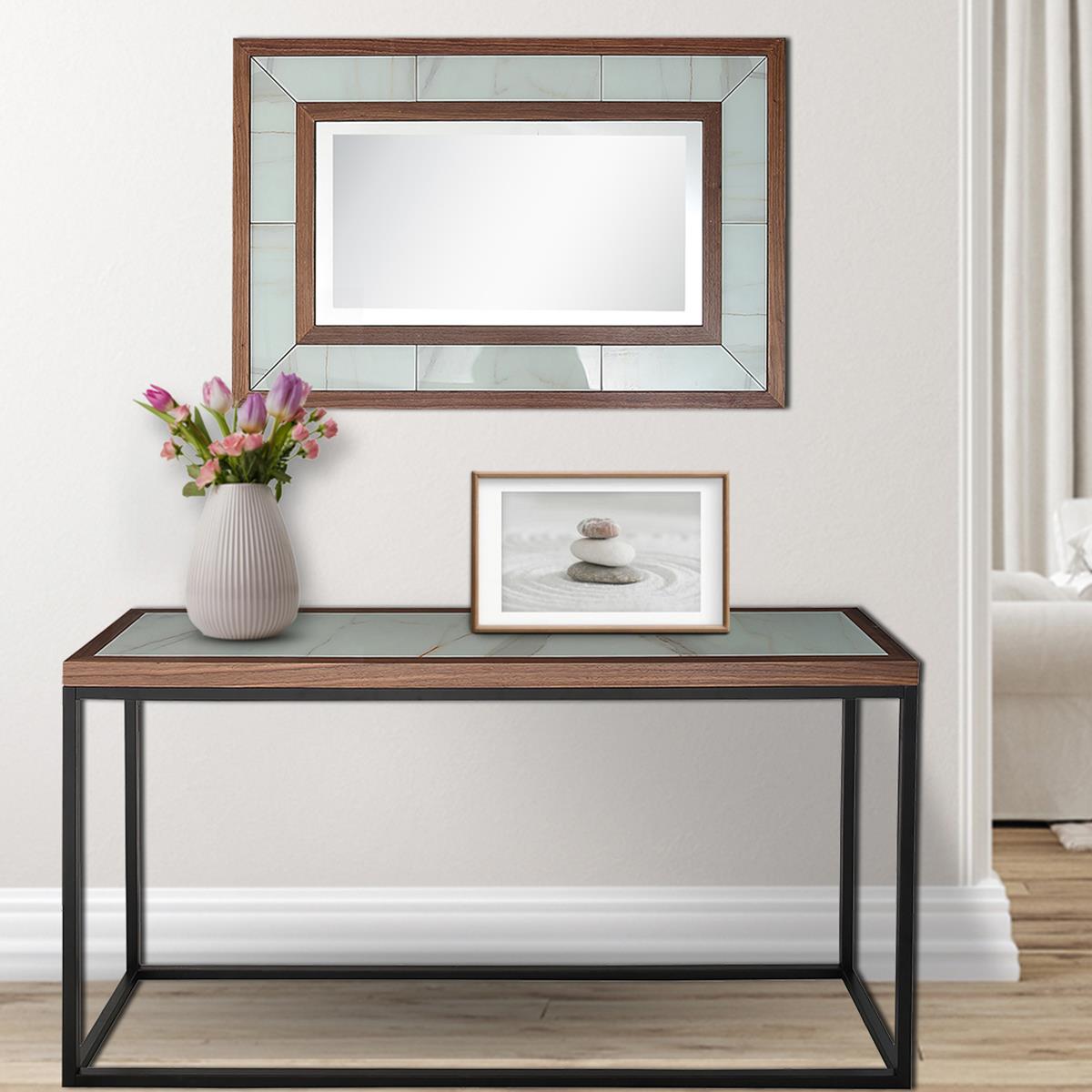  Camden Isle Riley Wall Mirror and Console Table - Mirror - Bonton