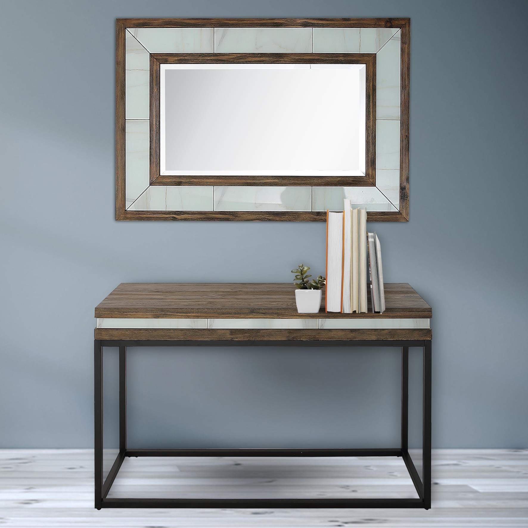  Camden Isle Bailey Wall Mirror and Console Table - Mirror - Bonton