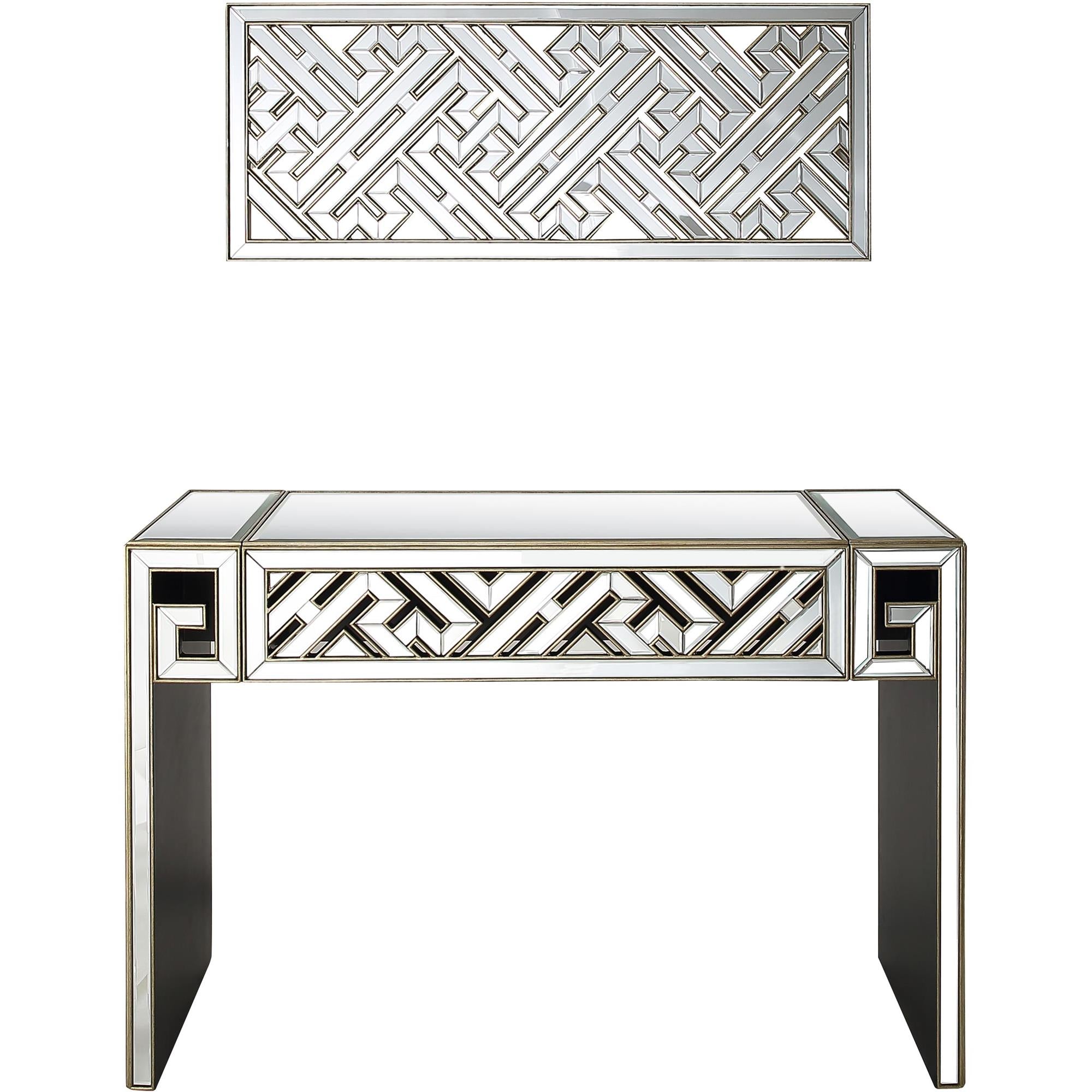 Camden Isle Becket Wall Mirror and Console Table - Mirror - Bonton