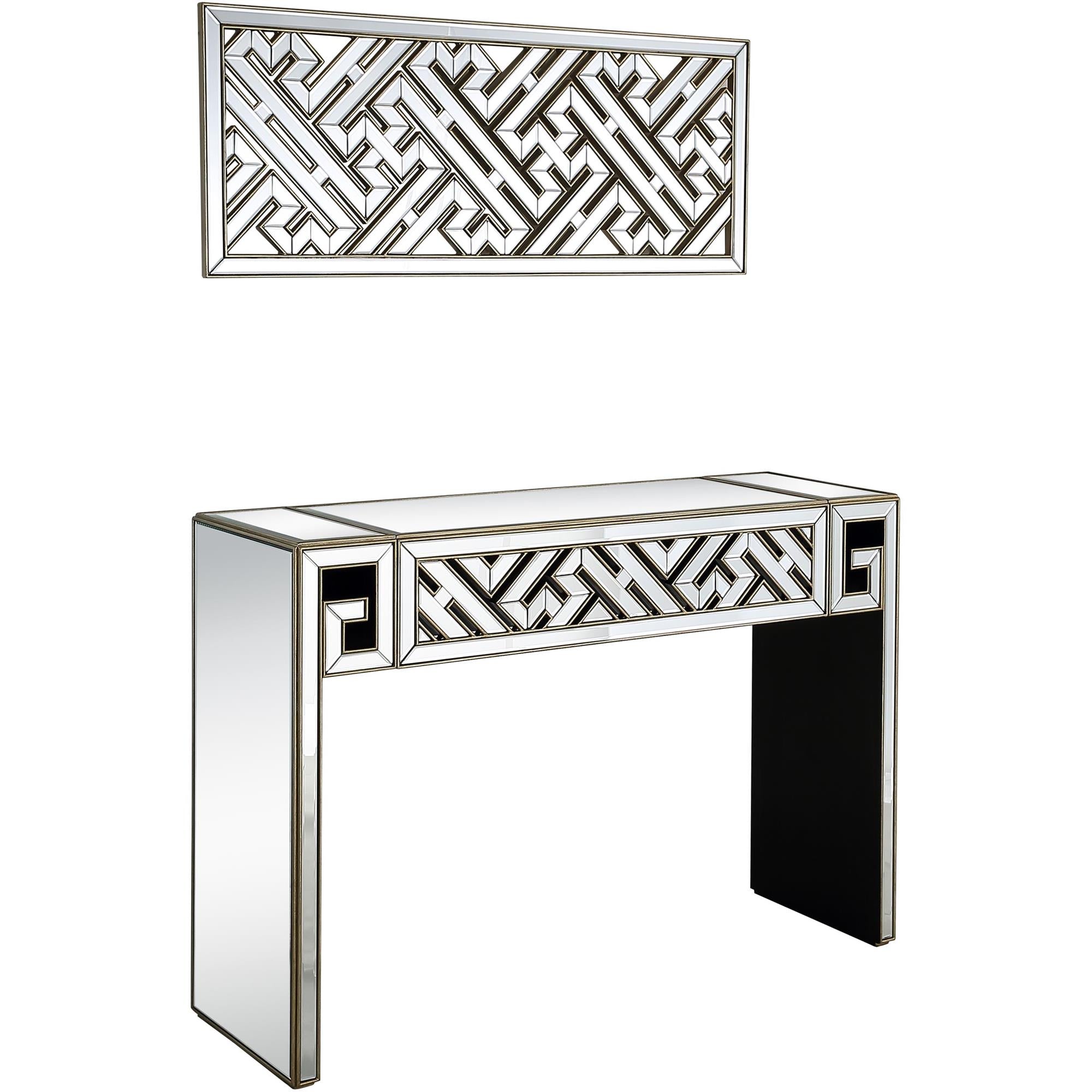  Camden Isle Becket Wall Mirror and Console Table - Mirror - Bonton