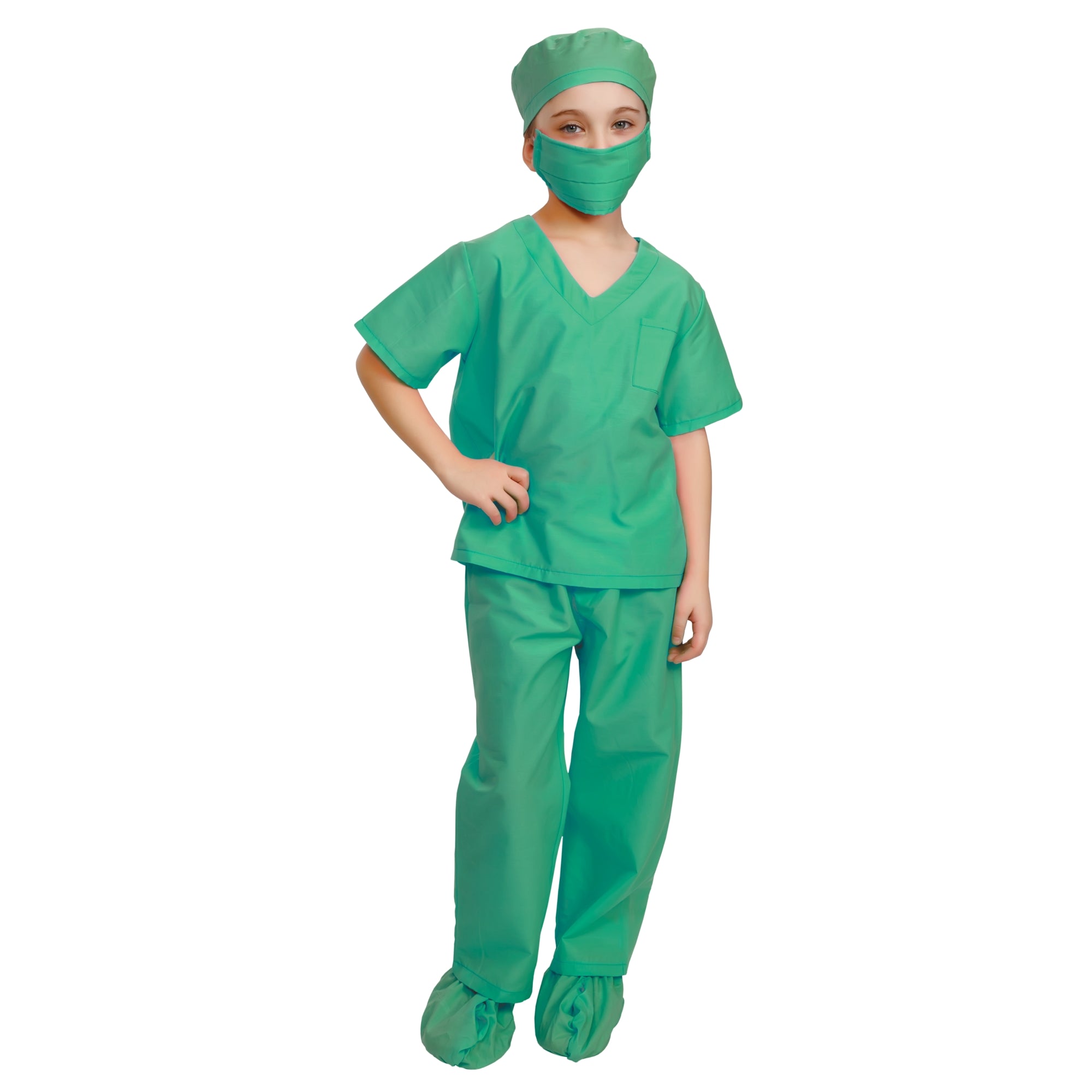  Dress Up America Nurse Costume Green - Kids by Dress Up America - Large (12-14) - Bonton