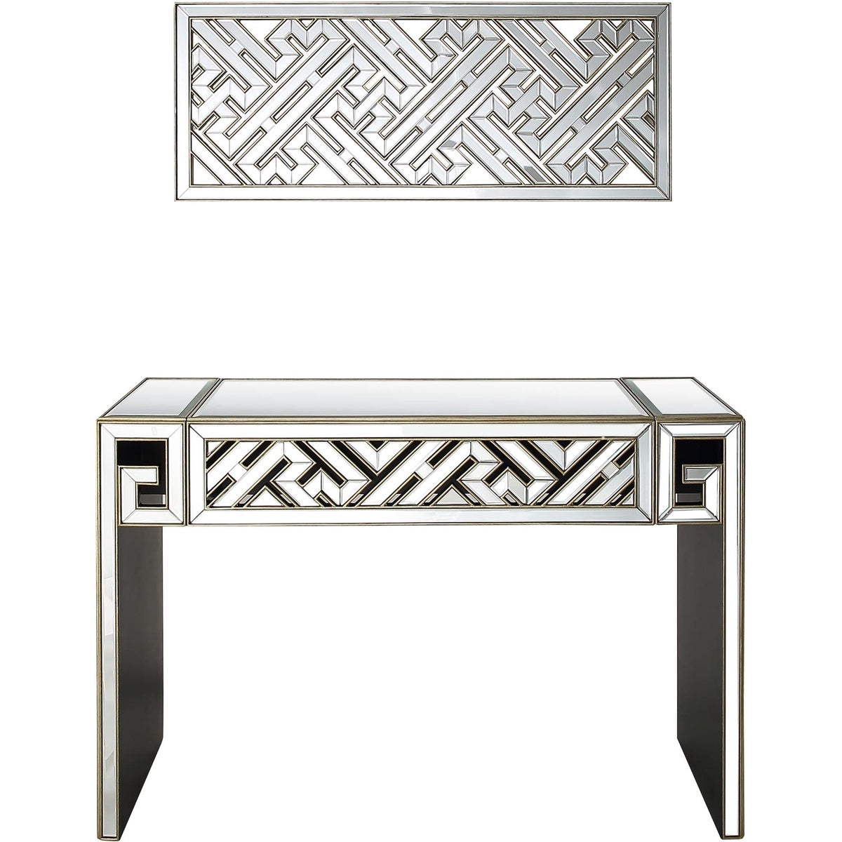  Camden Isle Becket Wall Mirror and Console Table - Mirror - Bonton