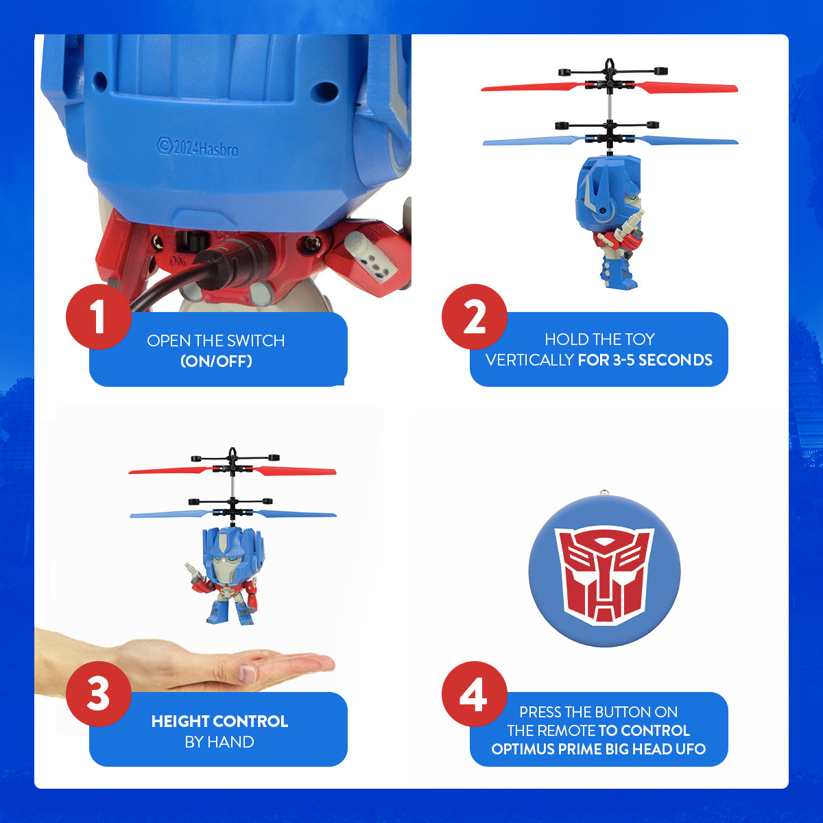  HobbyTron Transformers Optimus Prime Big Head UFO - Default Title - Bonton