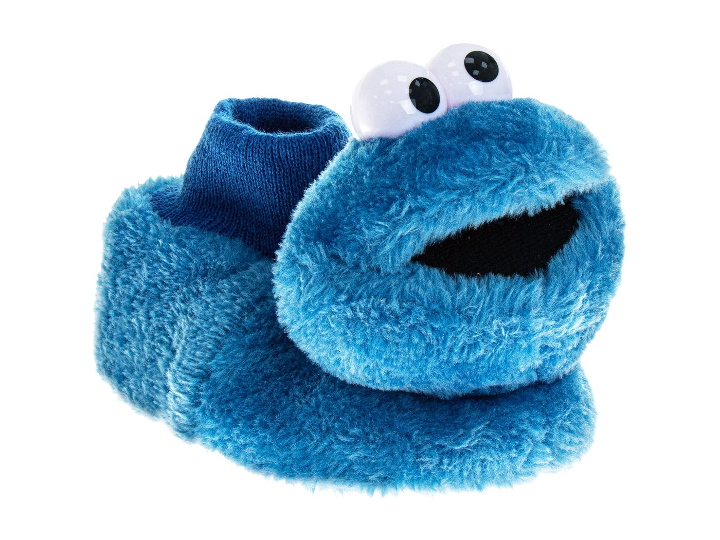  Josmo Sesame Street Happy Cookie Monster Dual Sizes Boys Slippers (Toddlers) - 4-Mar - Bonton