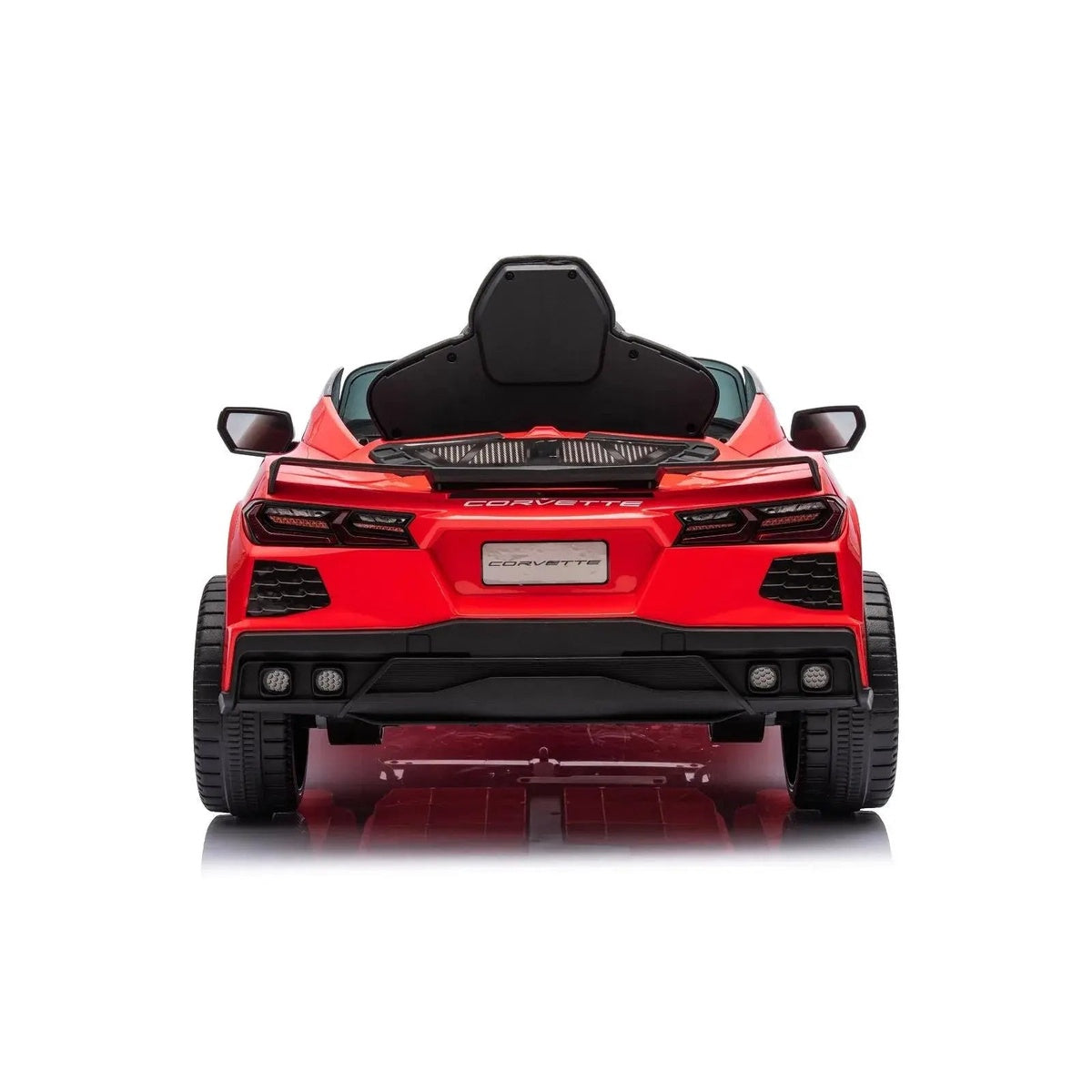  Freddo 12V Chevrolet Corvette C8 Stingray 1-Seater Kids Ride-on Car - White - Bonton