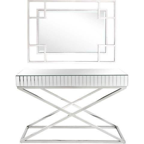 Kinney Wall Mirror and Console Table