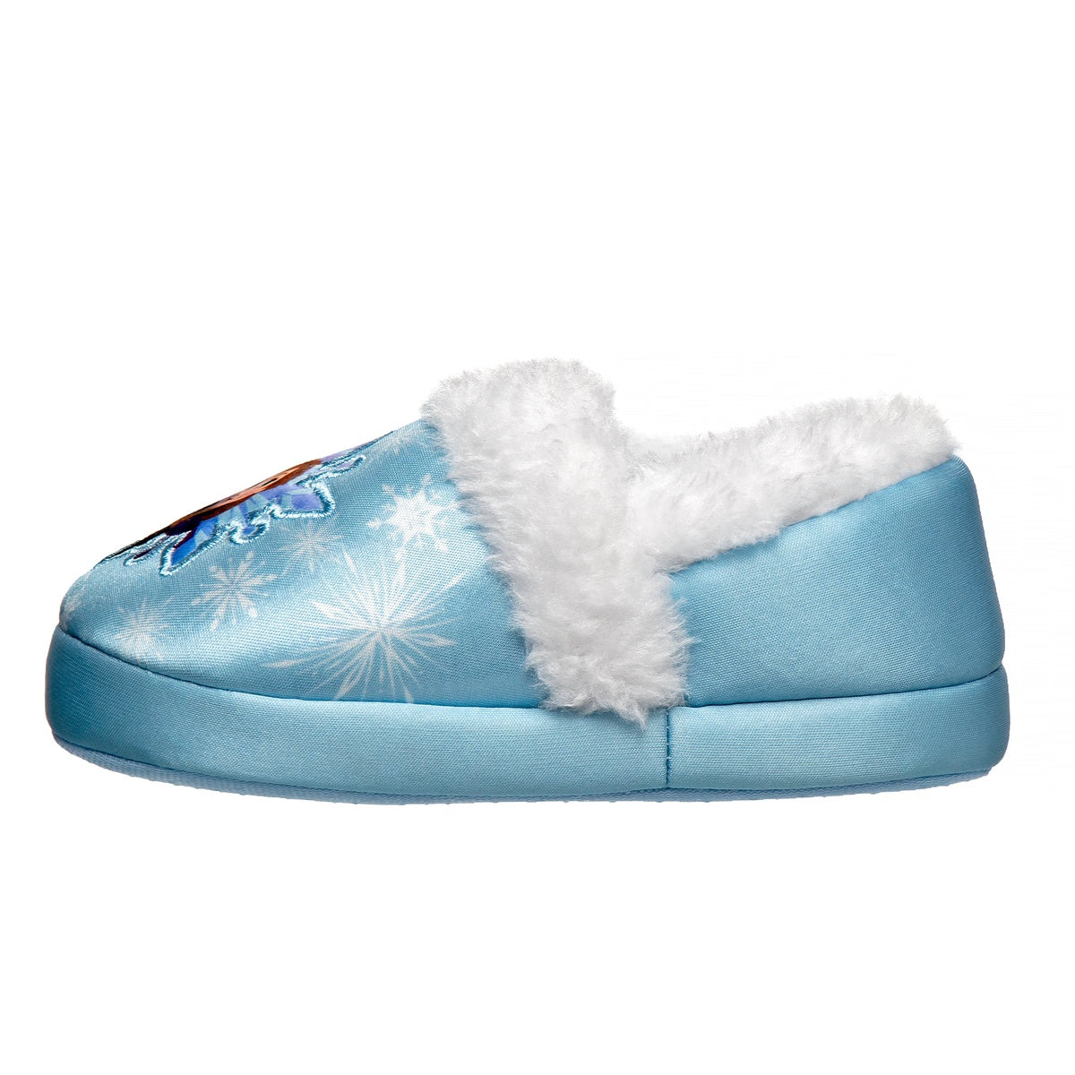  Josmo Disney Frozen Girls Slippers - Elsa and Anna Plush Lightweight Warm Comfort Soft Aline House Shoes - Purple (Sizes 5-12 Toddler) - 6-May - Bonton