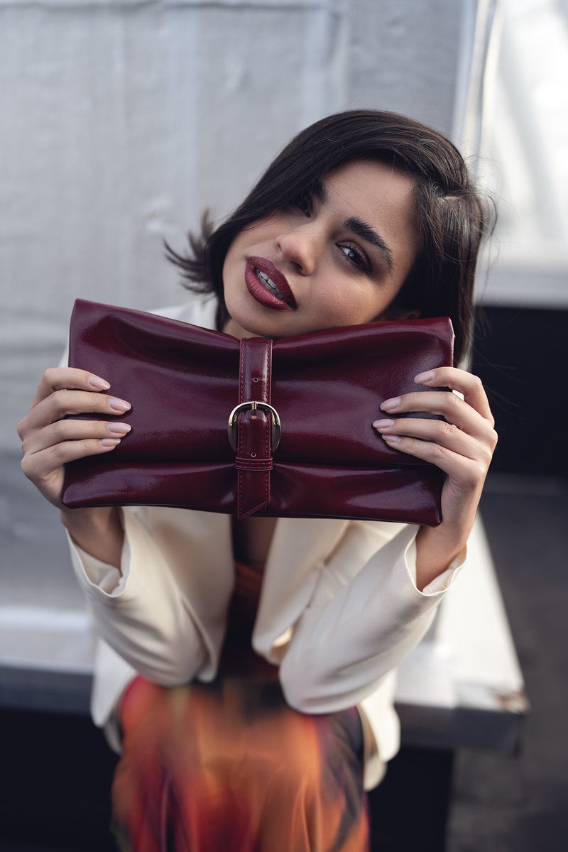  MKF Collection Koumei Clutch Bag - Merlot - Bonton