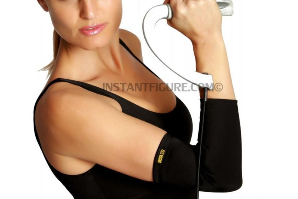  InstantFigure InstantFigure Unisex High Compression Elbow Forearm Sleeve AS60031 - Black - Bonton