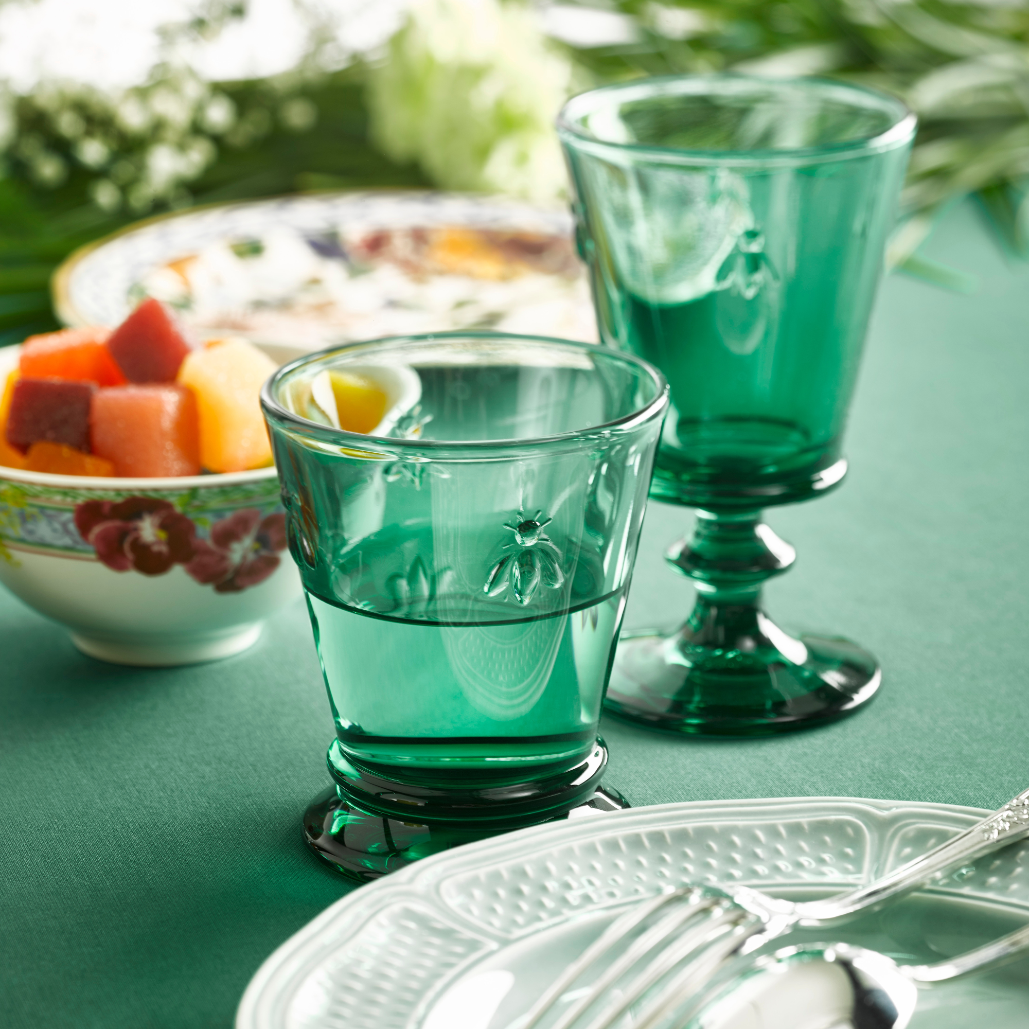  La Rochere Bee Wine Glass Emerald Set-6 - Default Title - Bonton