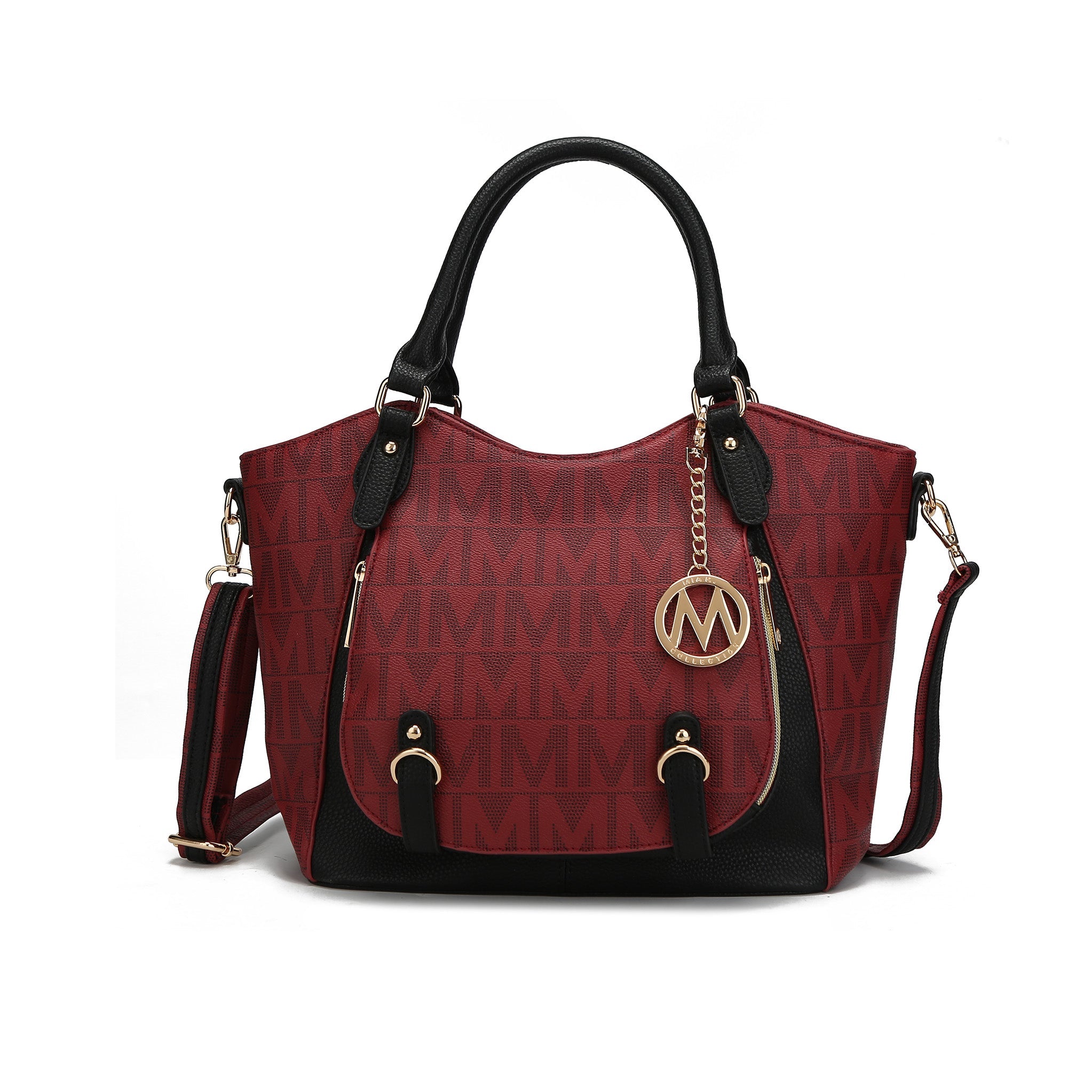  MKF Collection Fula Signature Shoulder Bag - Black - Bonton