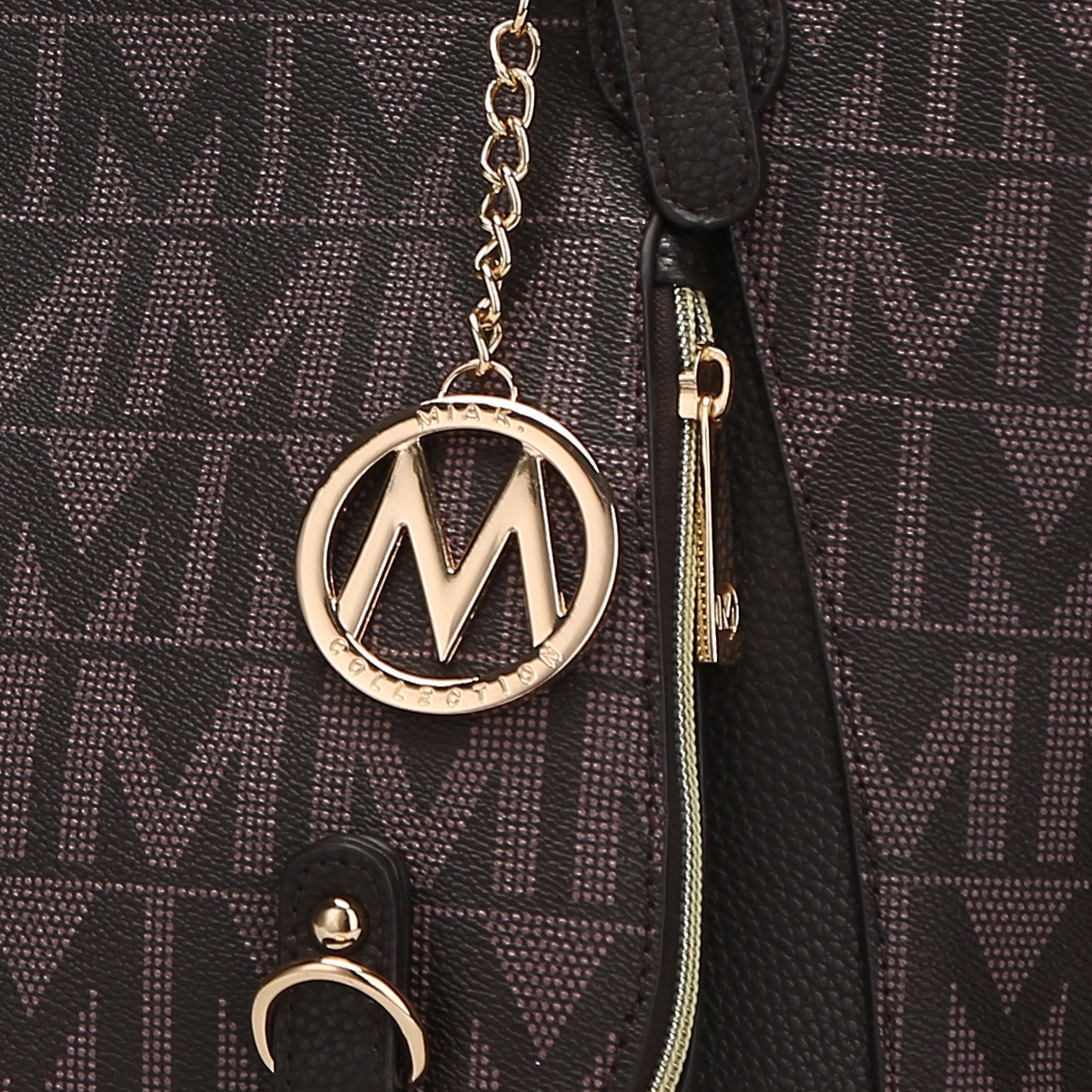  MKF Collection Fula Signature Shoulder Bag - Black - Bonton