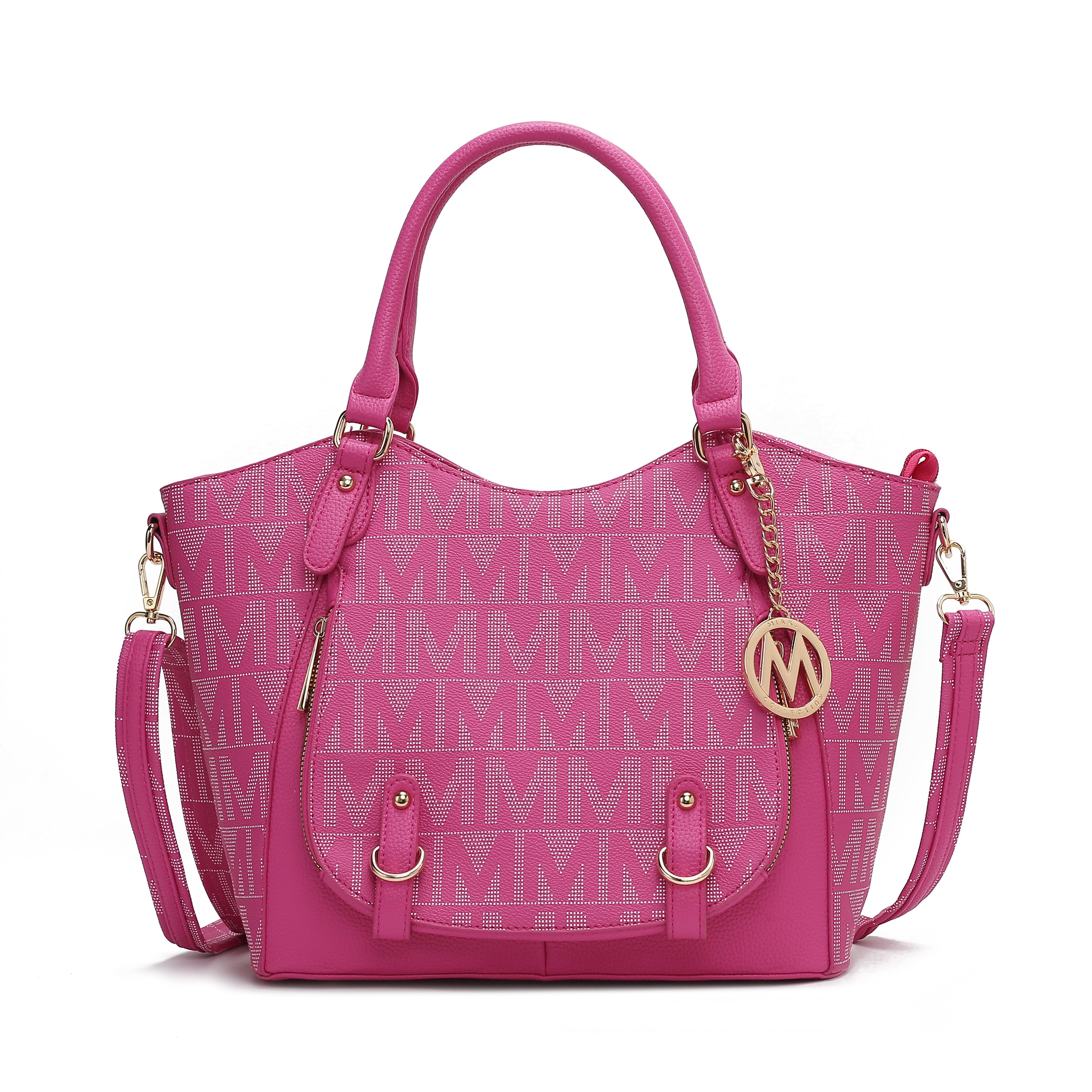  MKF Collection Fula Signature Shoulder Bag - Black - Bonton