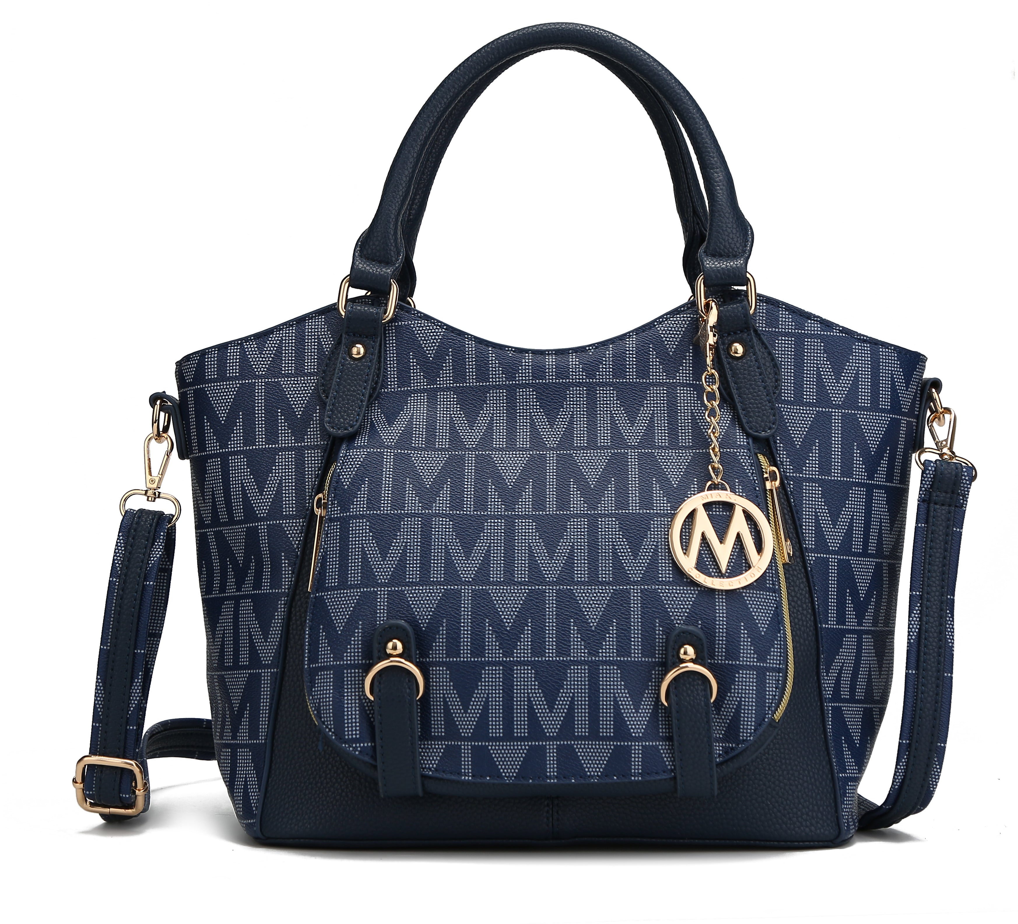  MKF Collection Fula Signature Shoulder Bag - Black - Bonton