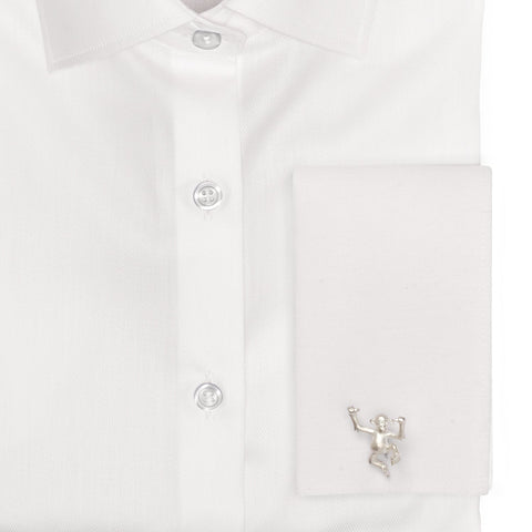 Sterling Silver Dancing Monkey Cufflinks