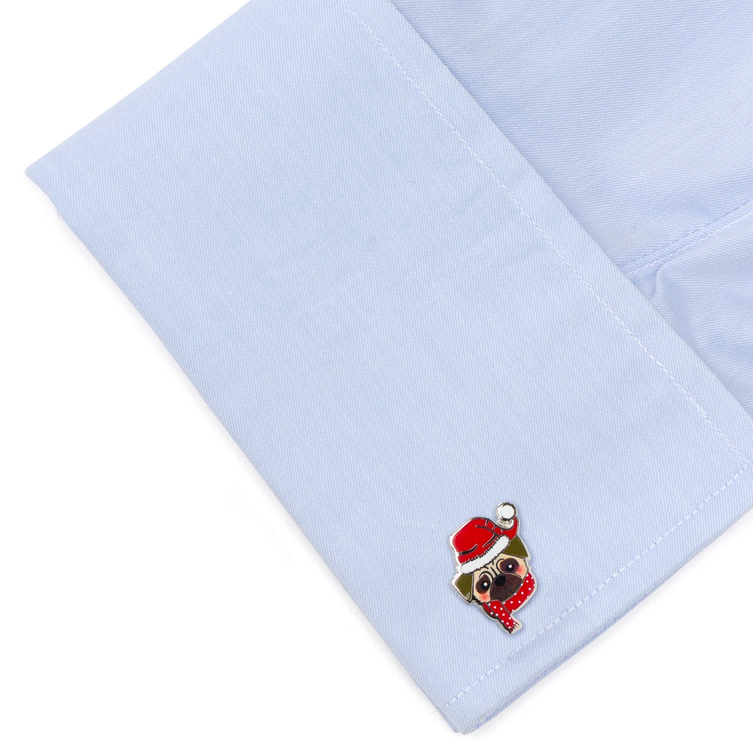  Cufflinks Santa Pug Cufflinks - Default Title - Bonton