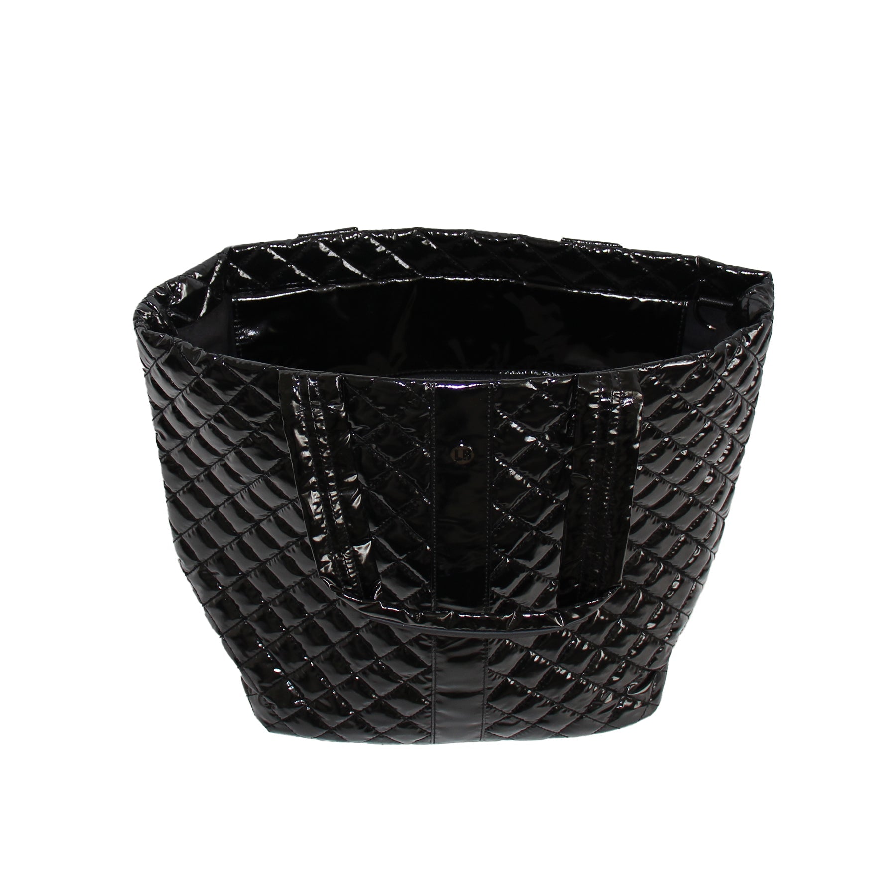  Lemonbella The Debra Diamond Tote Glossy Black - Default Title - Bonton