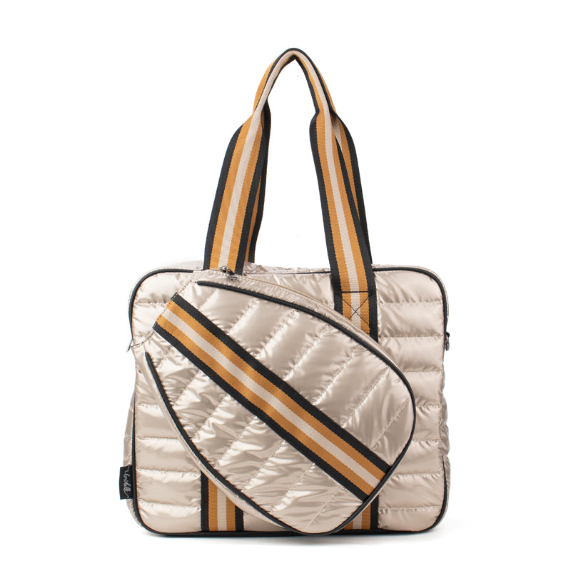  Lemonbella Judy Pickleball Tote Courtly White/Blue - Courtly White w/ Blue - Bonton