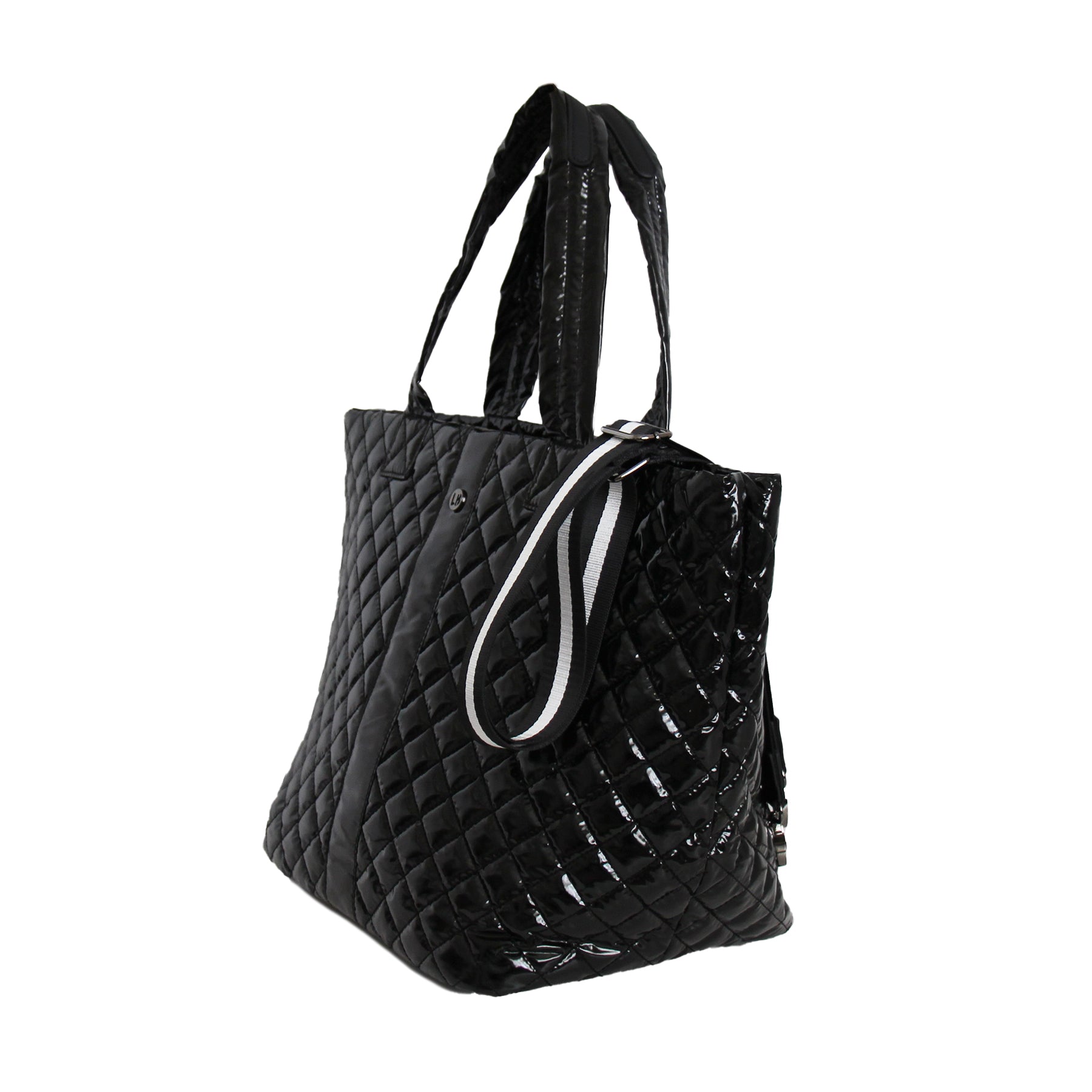  Lemonbella The Debra Diamond Tote Glossy Black - Default Title - Bonton