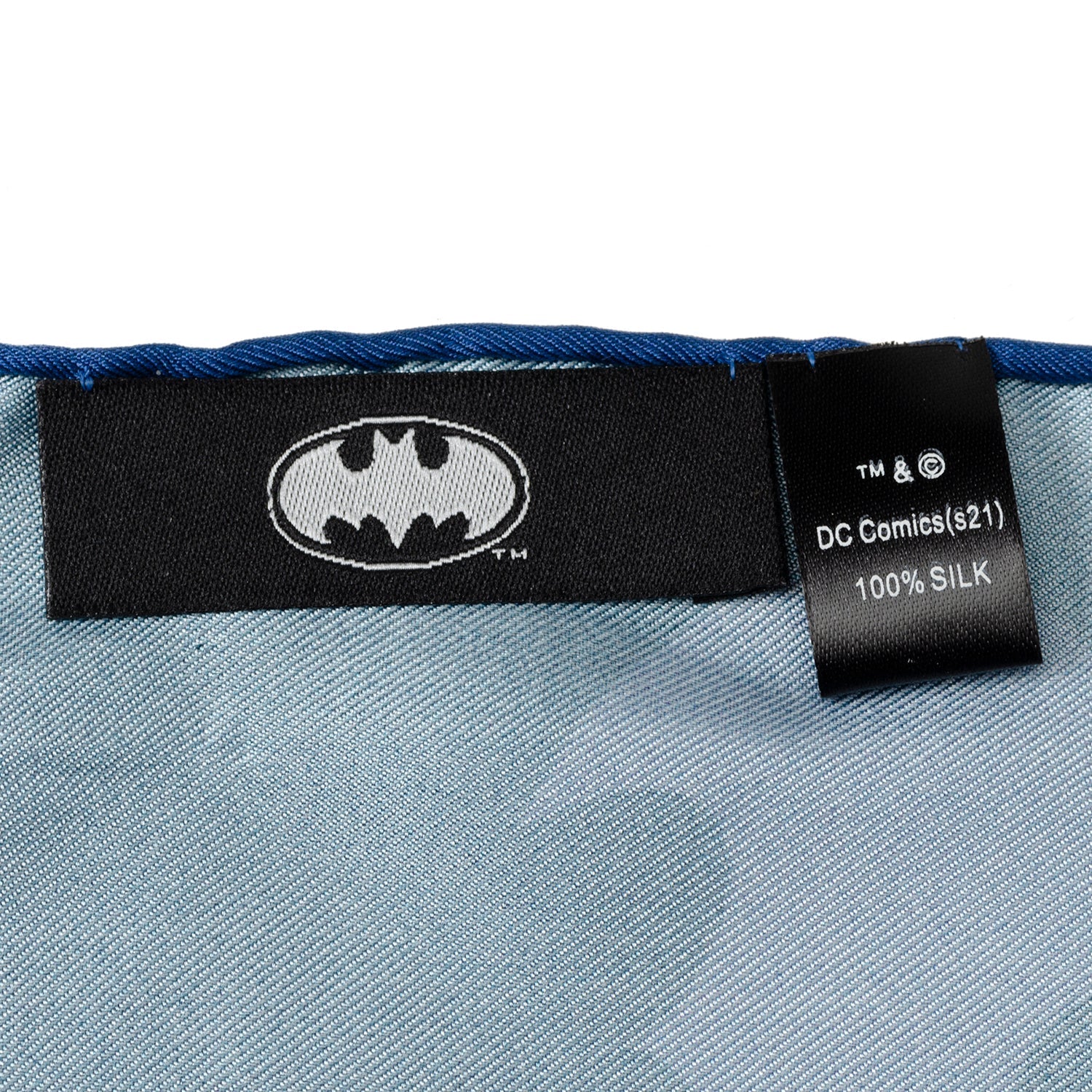  Cufflinks Batman Multi Motif Blue Pocket Square - Default Title - Bonton