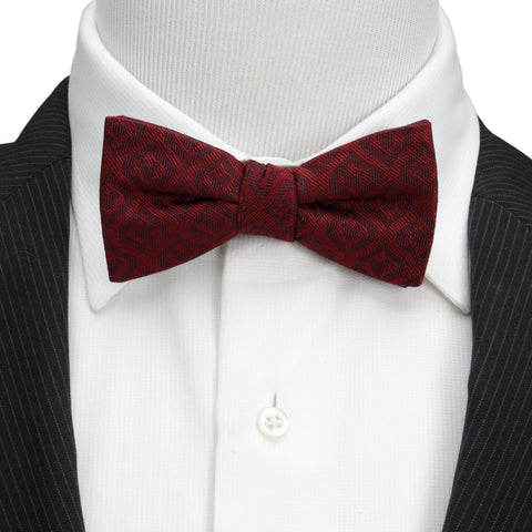 Mickey Mouse Holiday Maroon Bow Tie