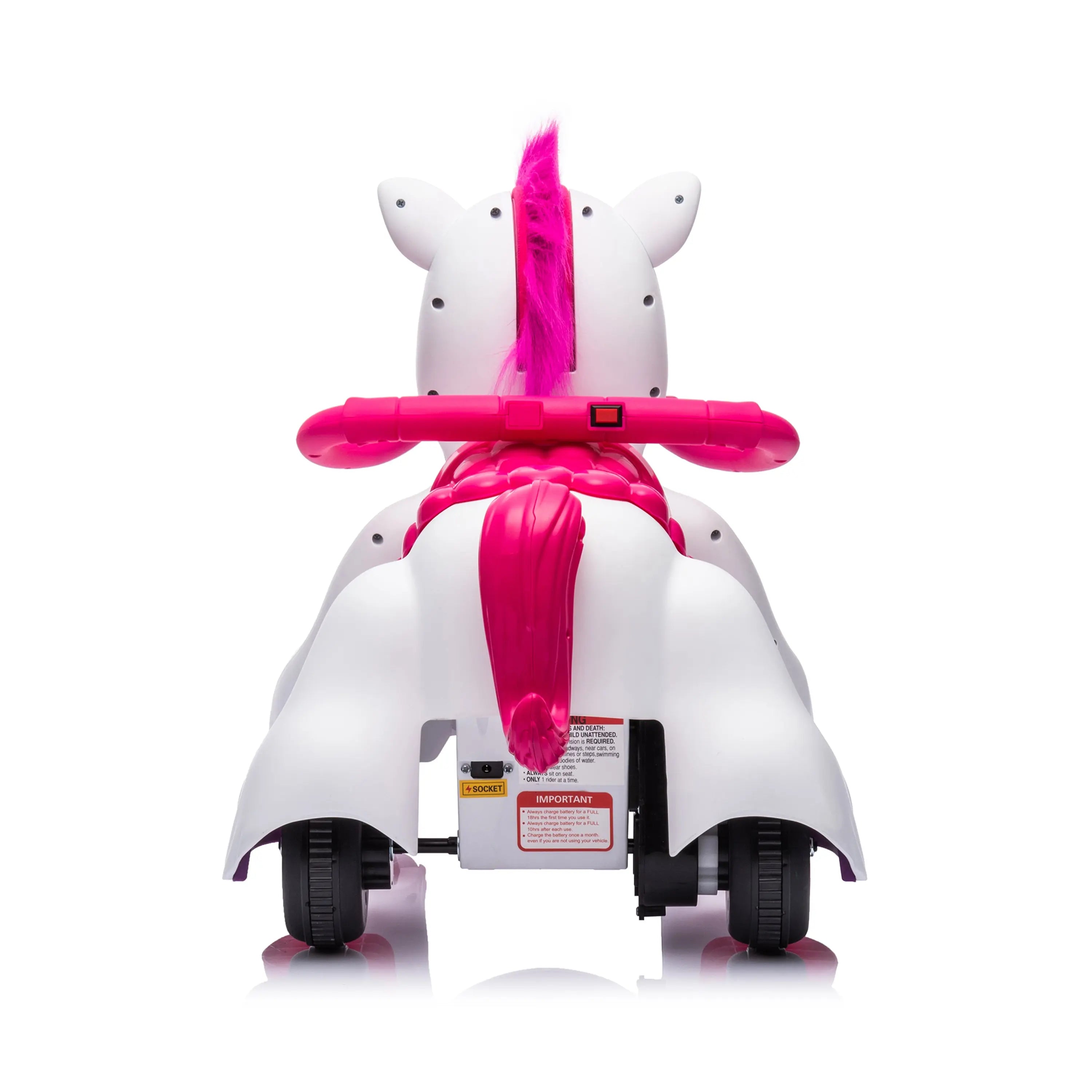 Freddo Freddo Unicorn 12V Ride-On - White - Bonton