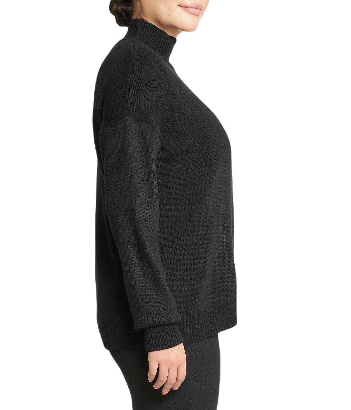  Miss Poeym Mock Neck Sweater - Black - Bonton