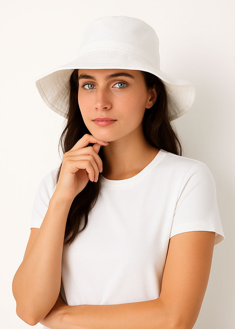  Cabana Life White Bucket Hat - Default Title - Bonton