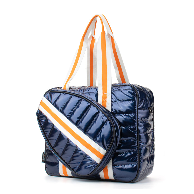  Lemonbella Judy Pickleball Tote Courtly White/Blue - Courtly White w/ Blue - Bonton