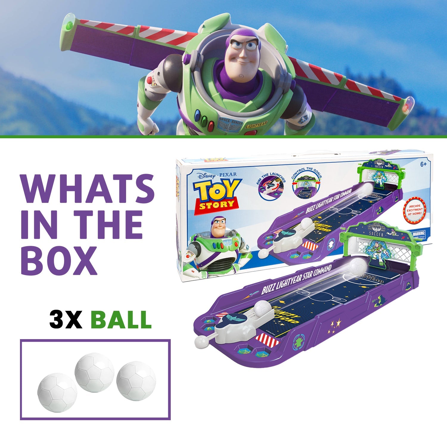  HobbyTron Buzz Lightyear Soccer Play Set - Default Title - Bonton