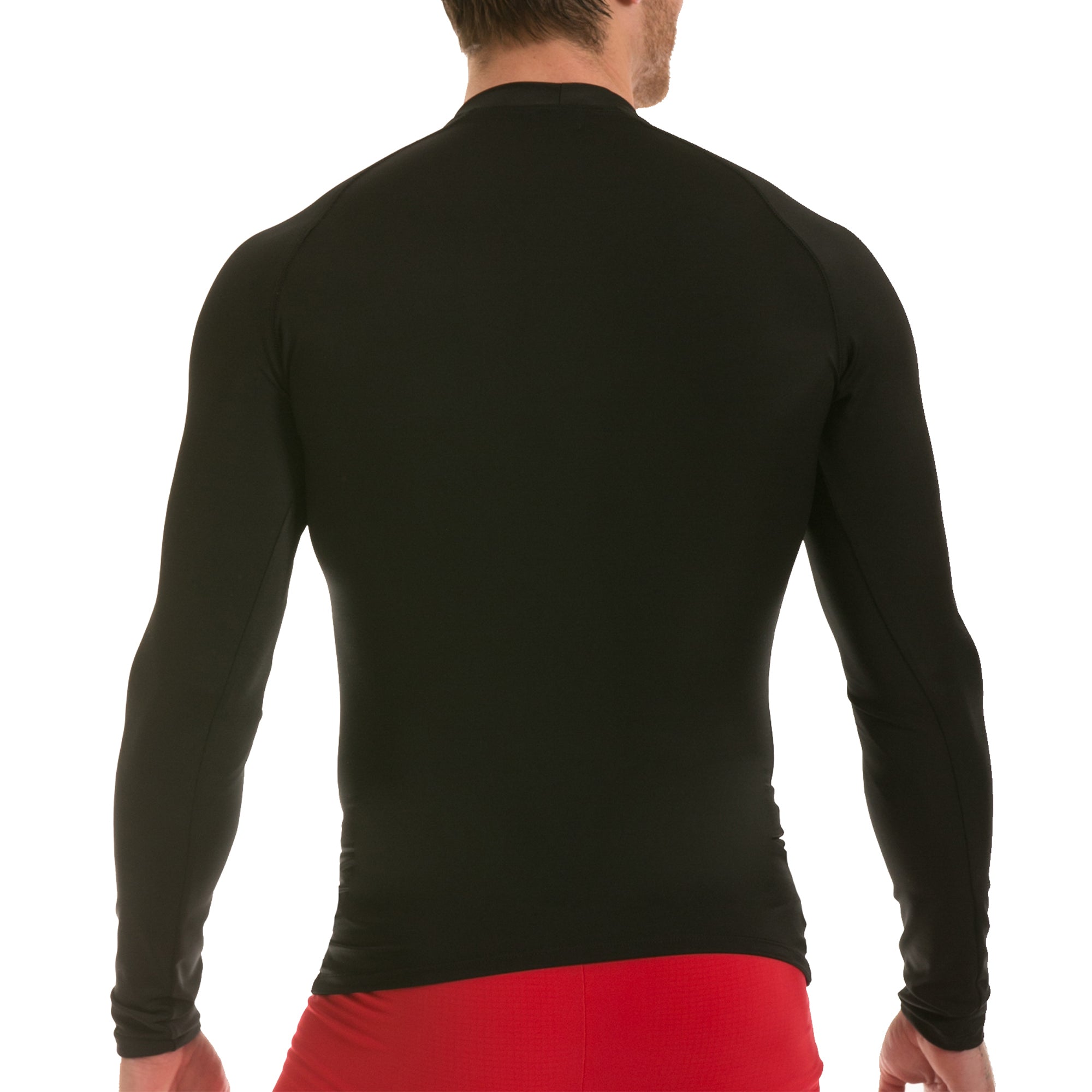  InstantFigure Insta Slim Activewear Compression Raglan Long Sleeve MA2010 - Black - Bonton