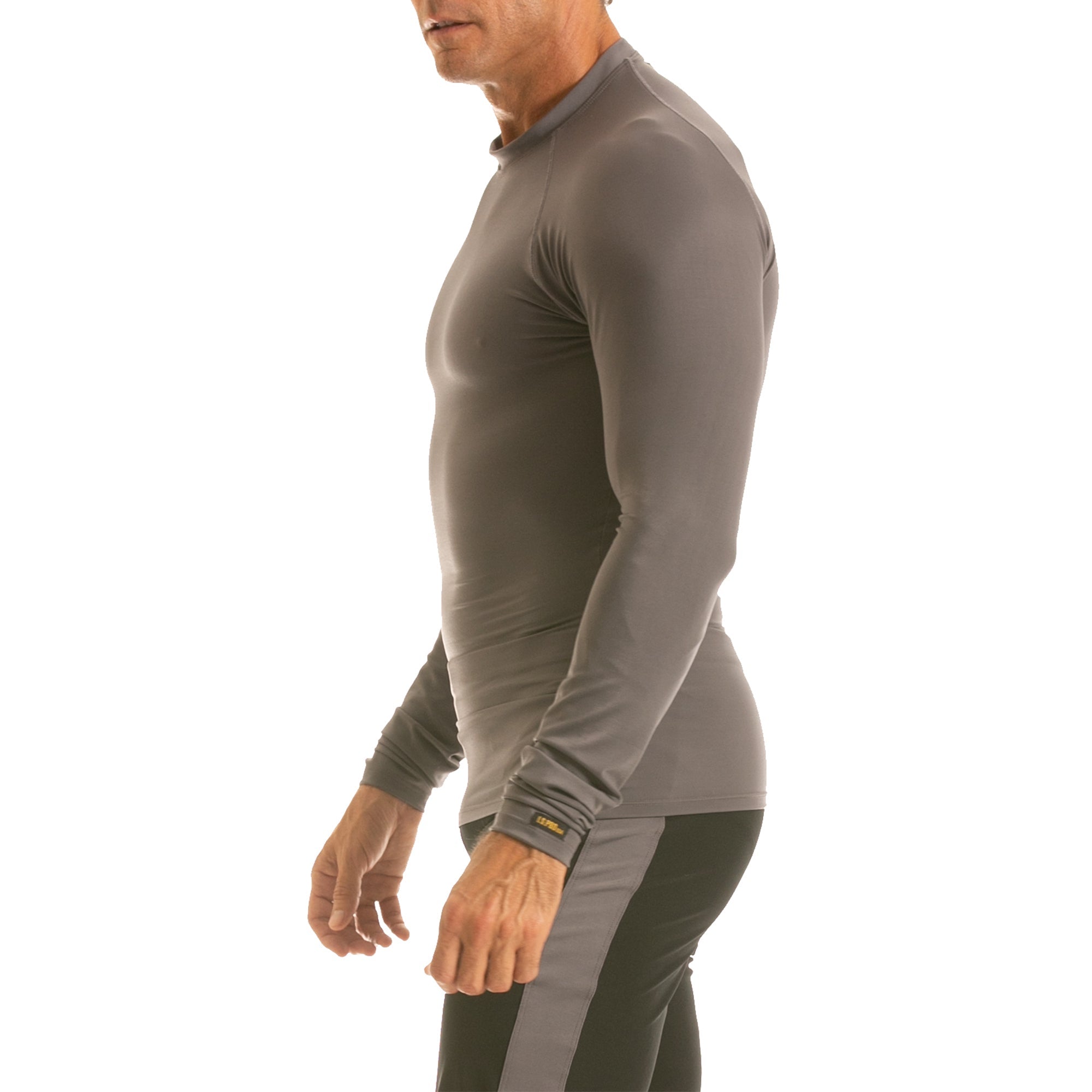  InstantFigure Insta Slim Activewear Compression Raglan Long Sleeve MA2010 - Black - Bonton