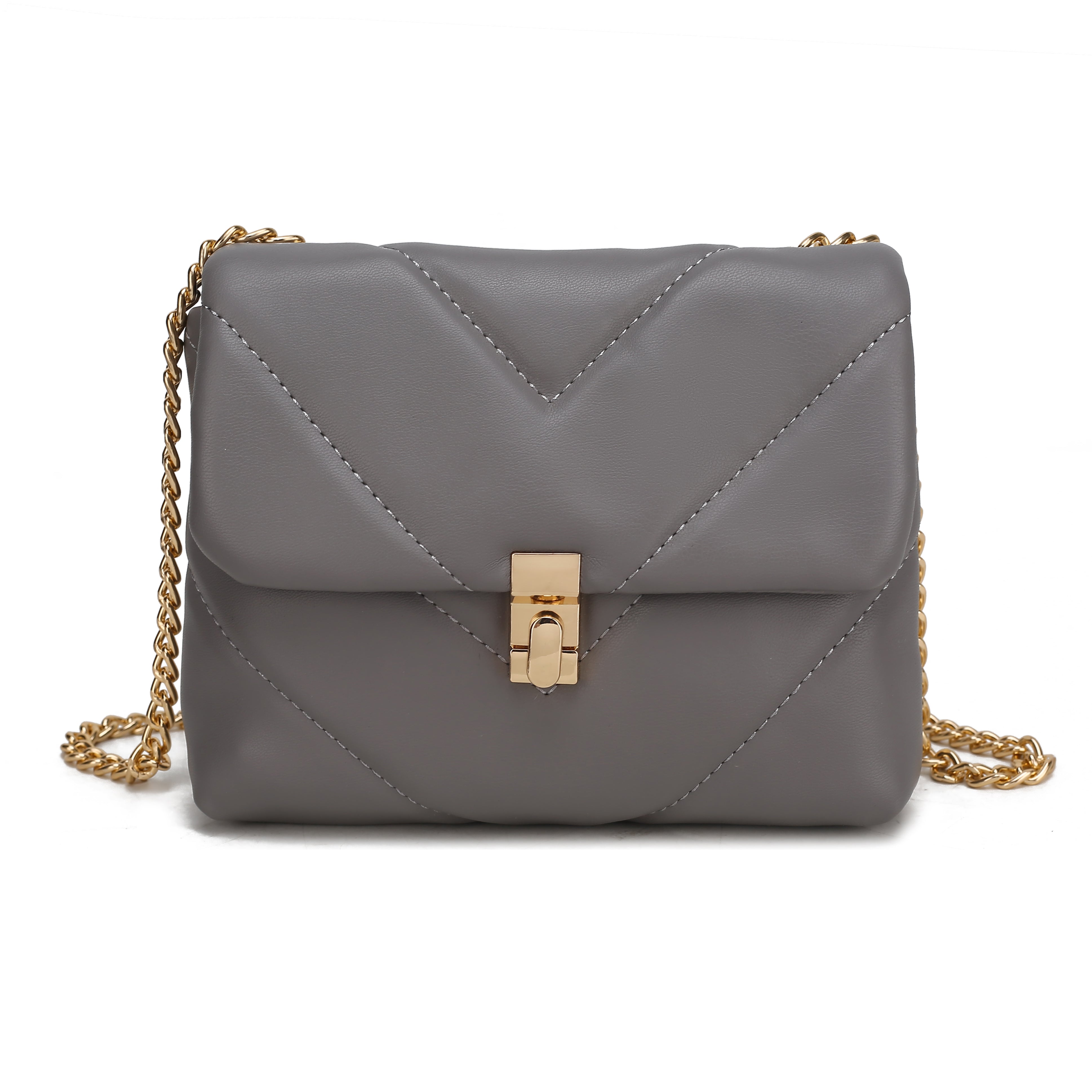  MKF Collection Ellie Crossbody Bag - Pewter - Bonton