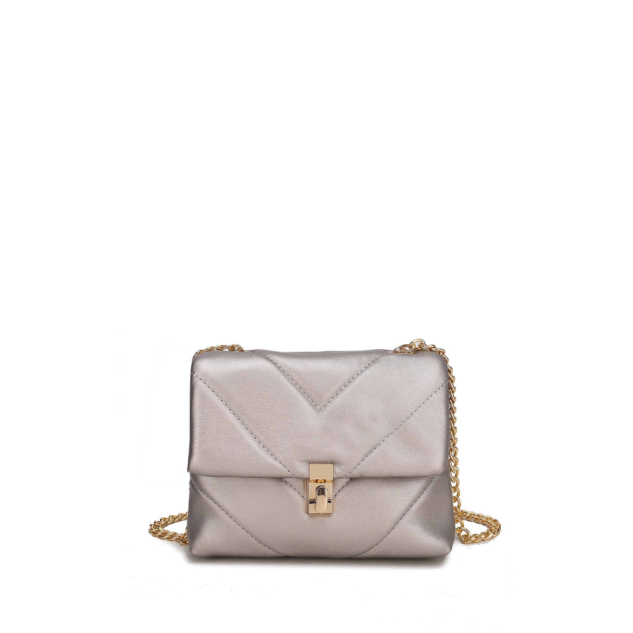  MKF Collection Ellie Crossbody Bag - Pewter - Bonton