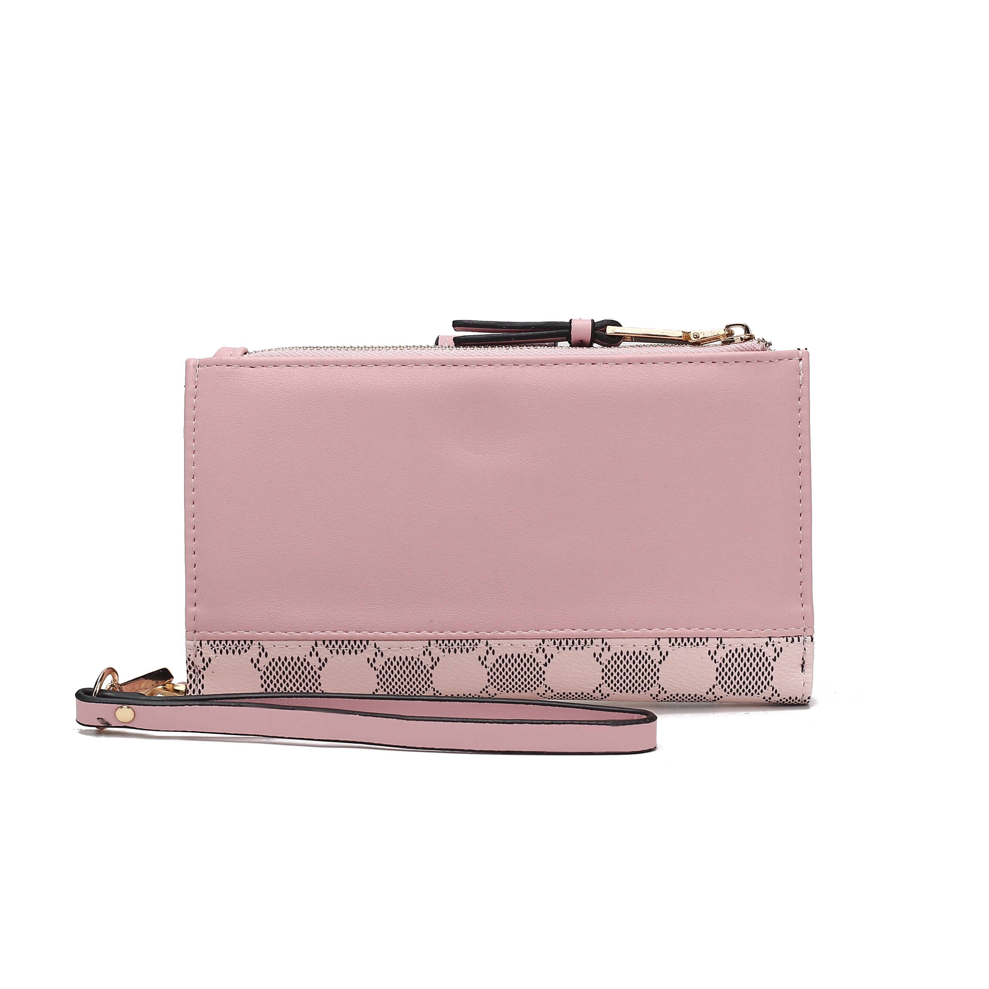  MKF Collection Solene Monogram Wristlet - Black - Bonton