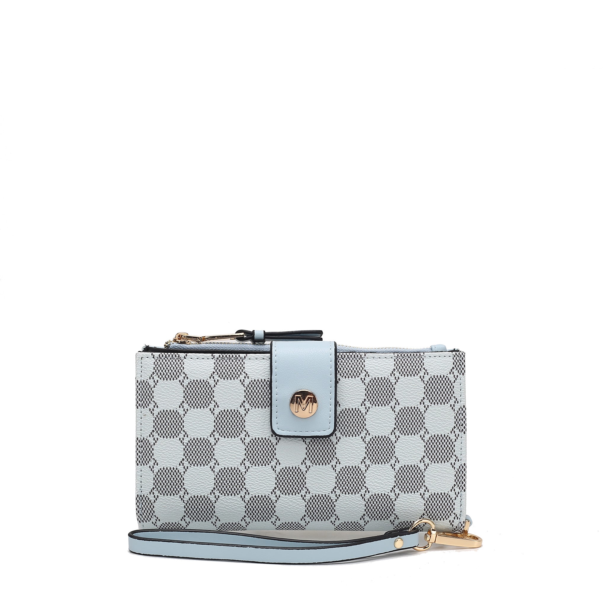  MKF Collection Solene Monogram Wristlet - Black - Bonton