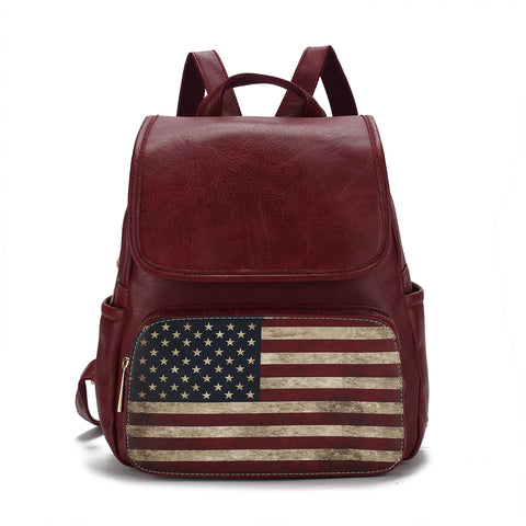 Regina Printed Flag Backpack