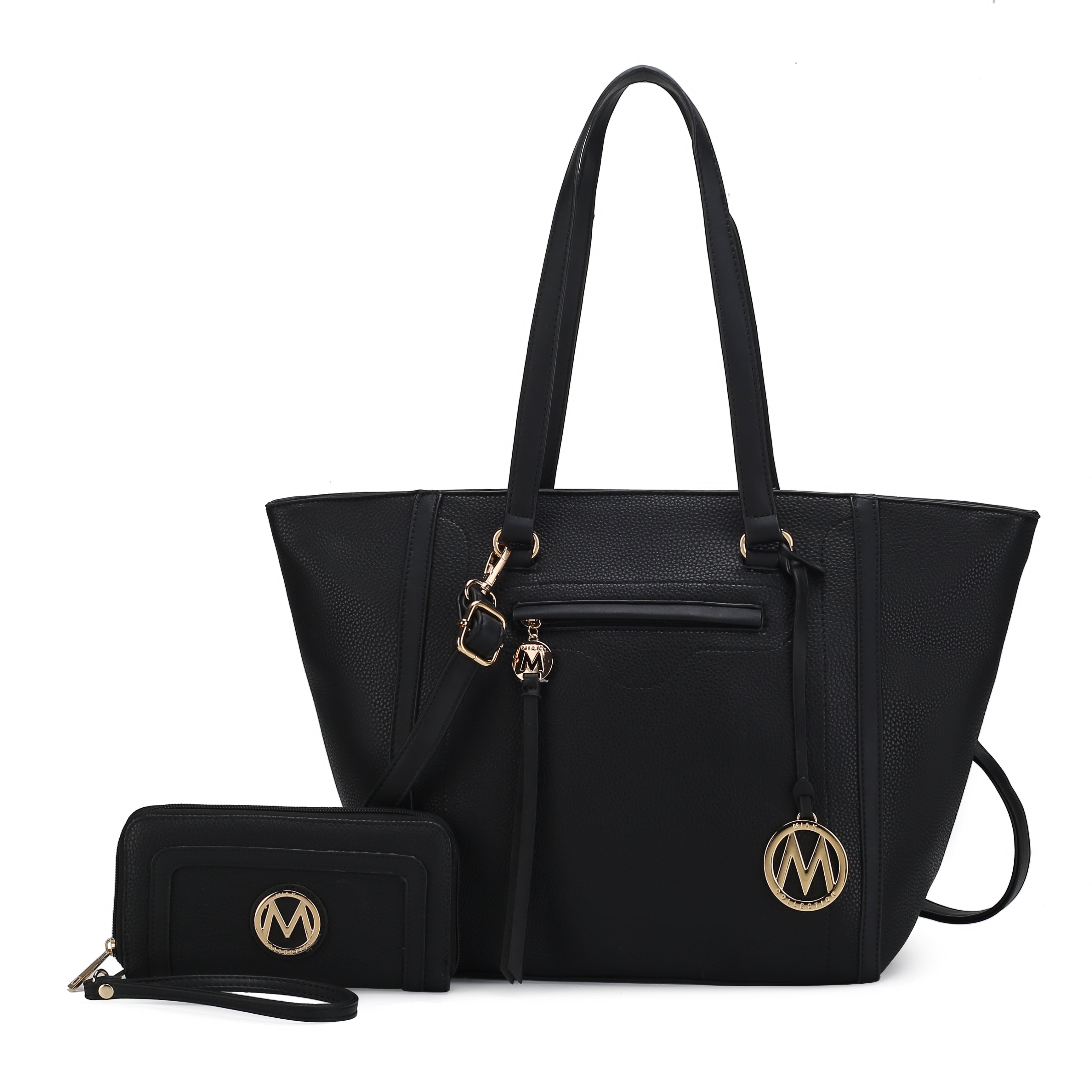  MKF Collection Alexandra Tote Bag and Wallet Set - Taupe - Bonton