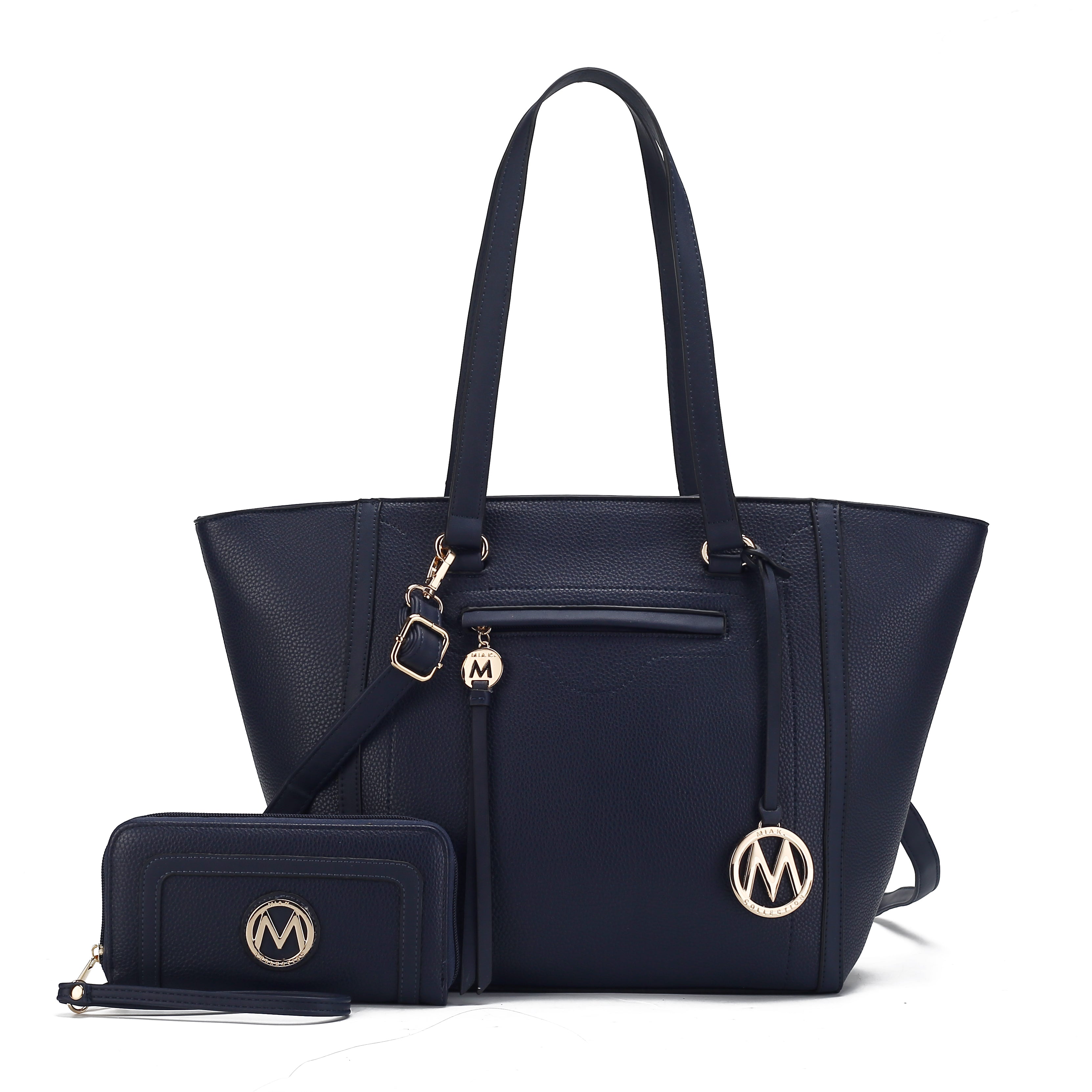  MKF Collection Alexandra Tote Bag and Wallet Set - Taupe - Bonton