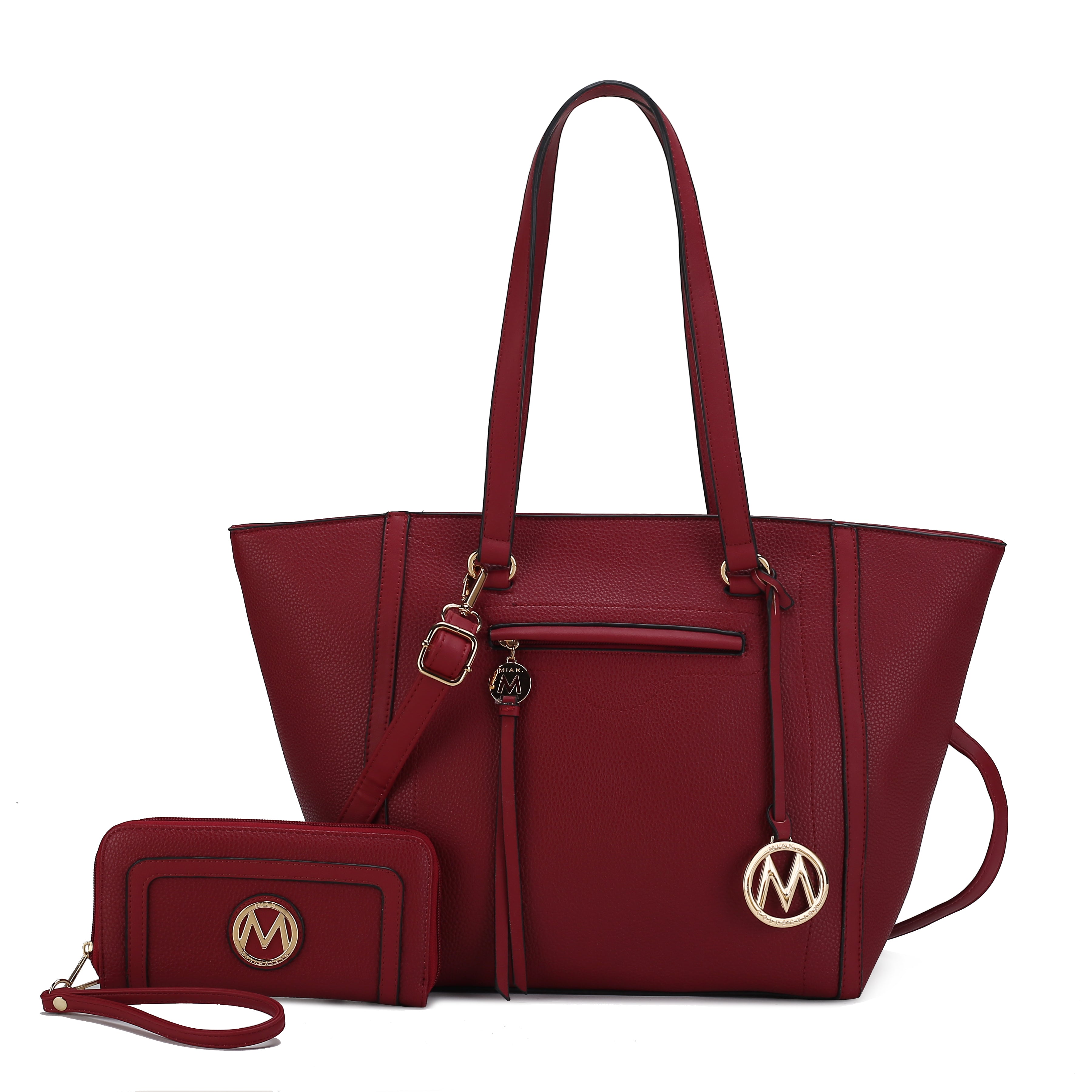  MKF Collection Alexandra Tote Bag and Wallet Set - Taupe - Bonton