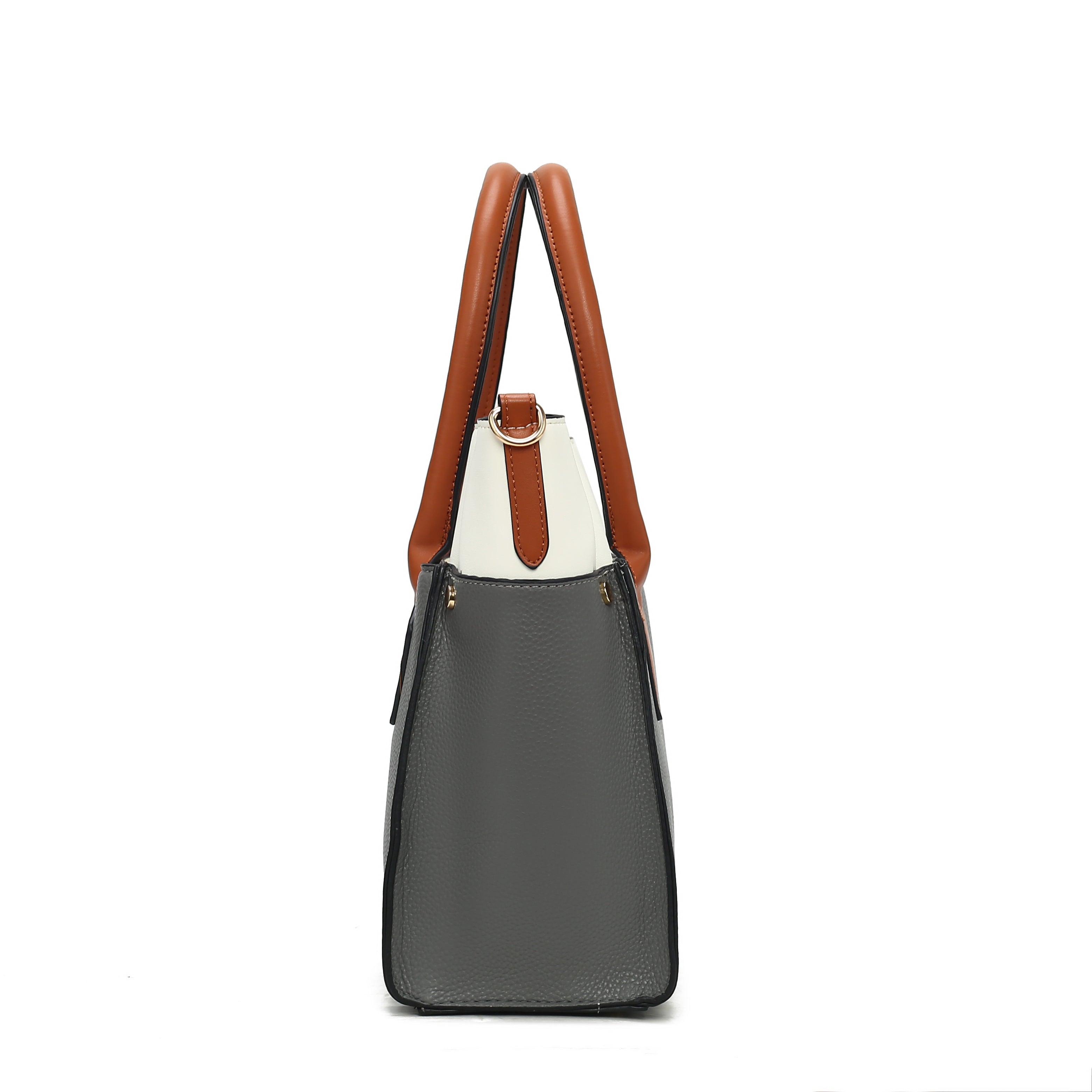  MKF Collection Brynlee Color-Block Tote Bag and Wallet Set - Gray - Bonton