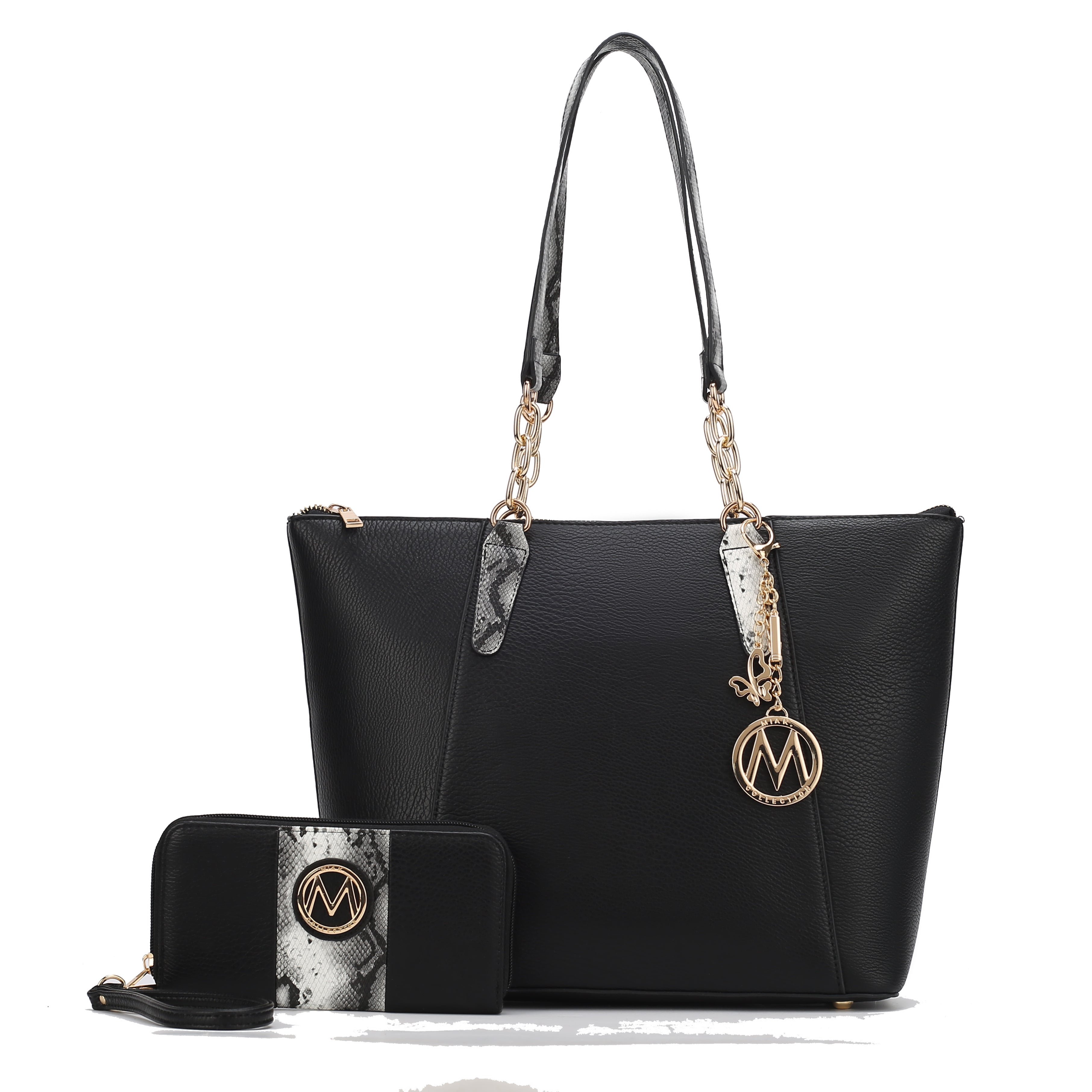 MKF Collection Ximena Tote Bag and Wallet Set - Brown - Bonton